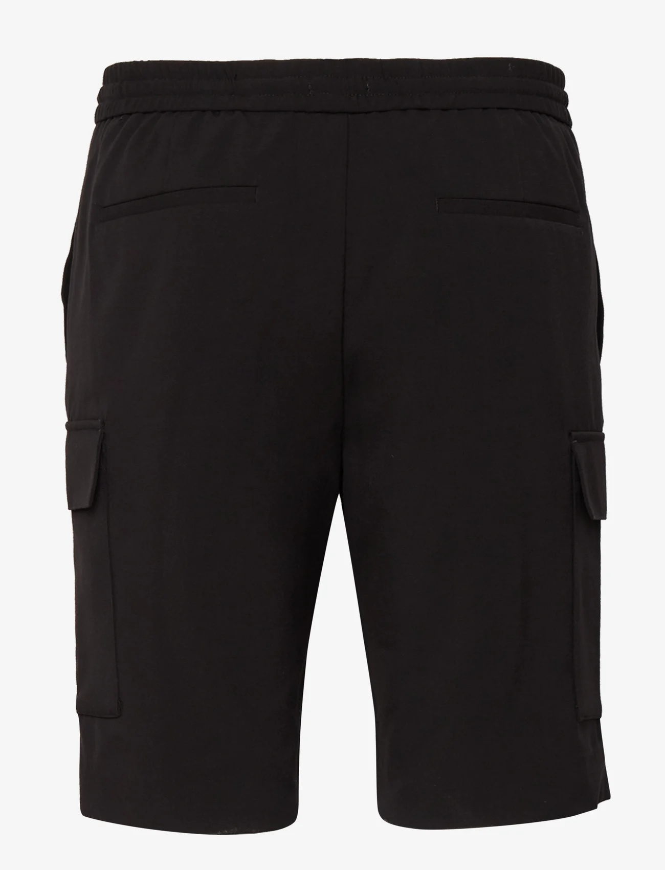 Lindbergh - Relaxed suit cargo shorts - miesten - black - 1