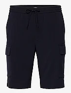 Relaxed suit cargo shorts - NAVY