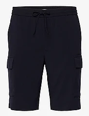 Lindbergh - Relaxed suit cargo shorts - män - navy - 0