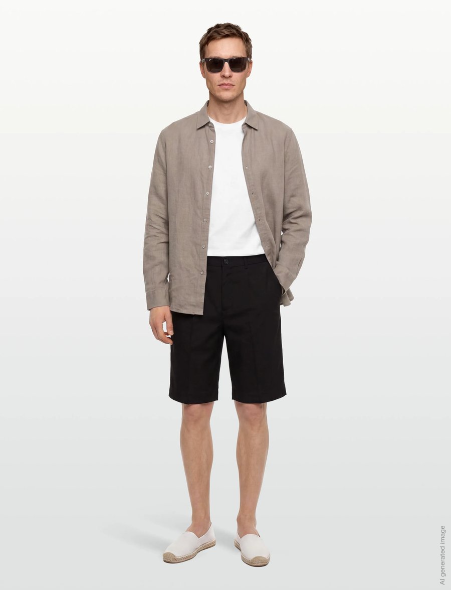 Lindbergh - Plain suit shorts - lühikesed chino-püksid - black - 0