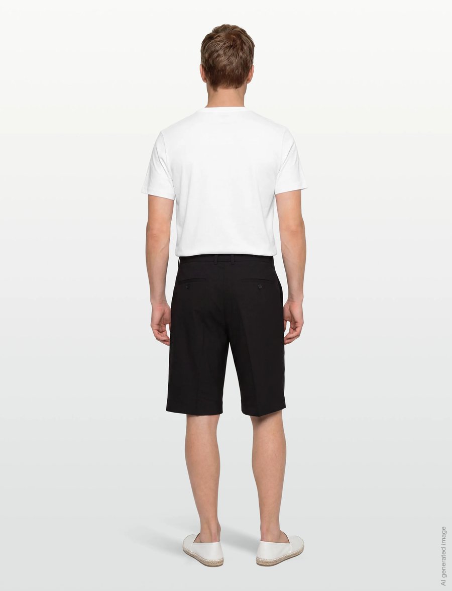 Lindbergh - Plain suit shorts - lühikesed chino-püksid - black - 4