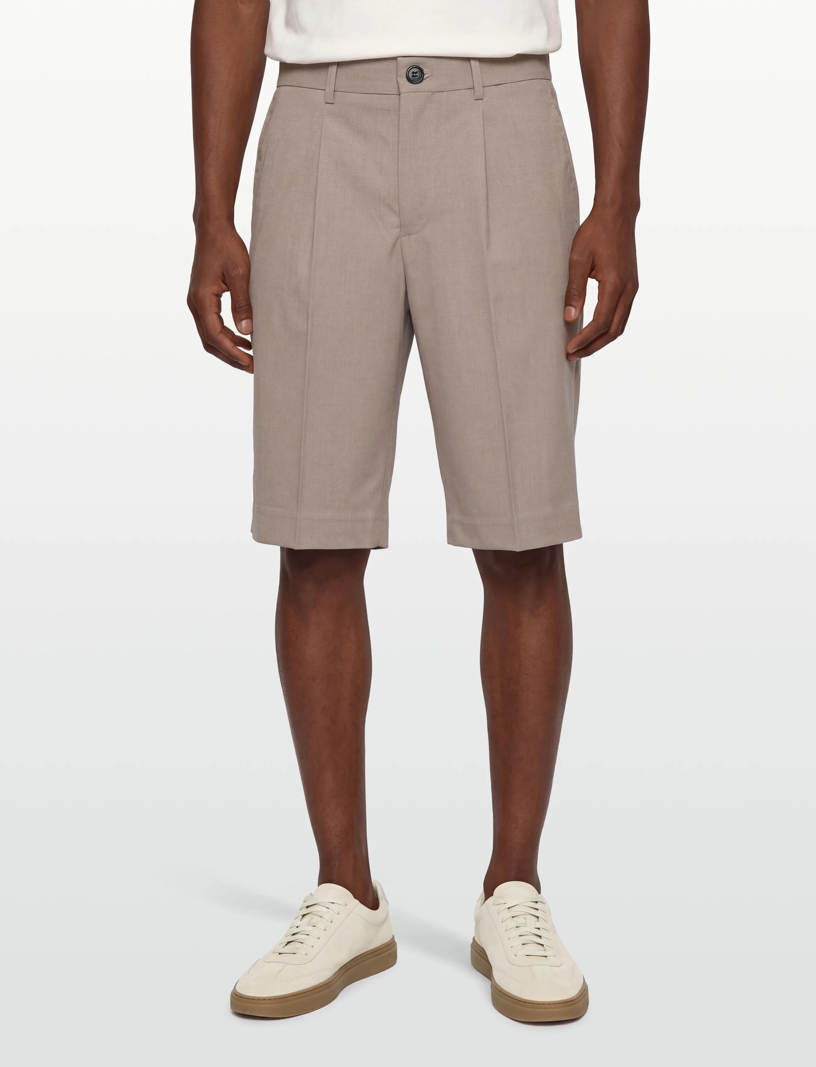 Lindbergh - Plain suit shorts - chinos shorts - lt sand mel - 3