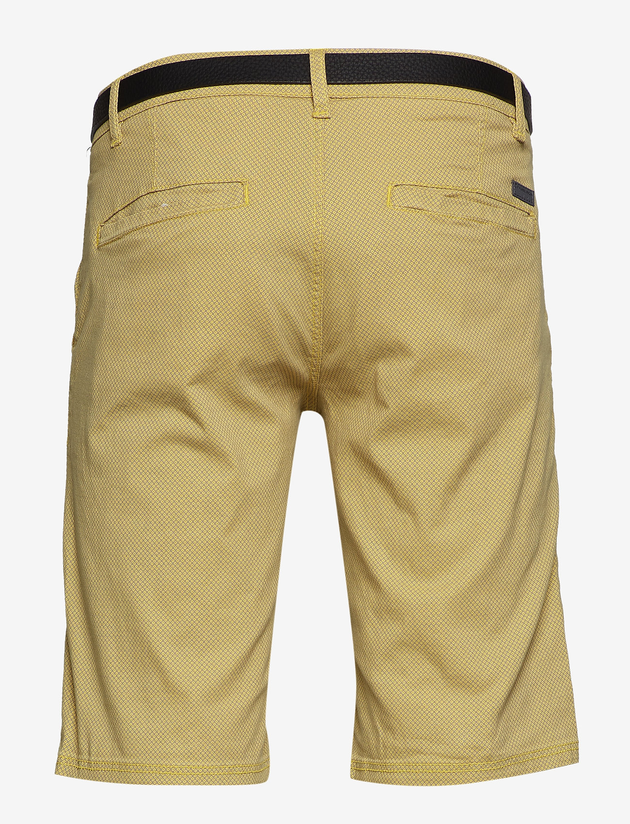 Lindbergh - AOP chino shorts w. belt - yellow - 1