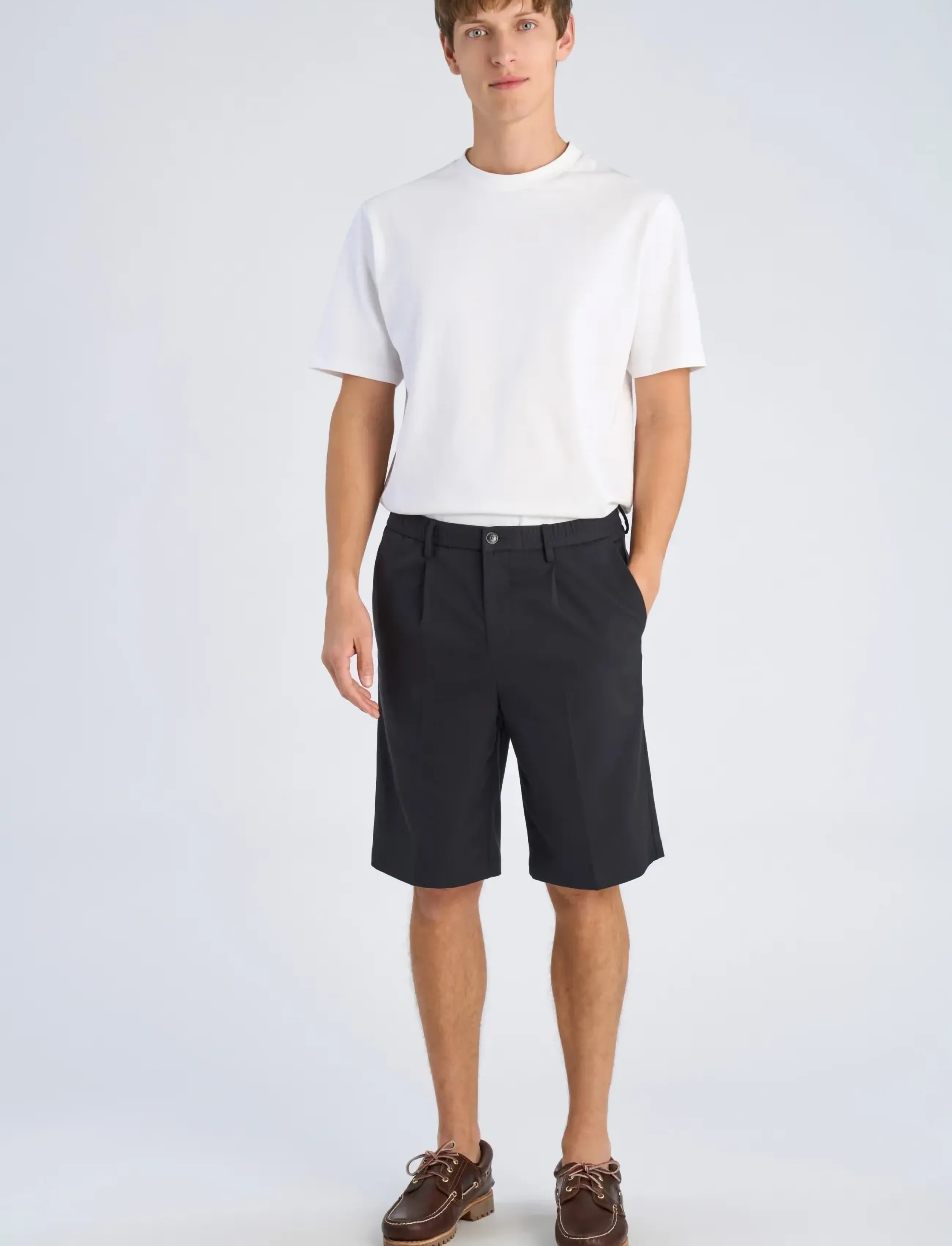 Lindbergh Stretch twill elasticated shorts - Kollektionen - DK NAVY / navy