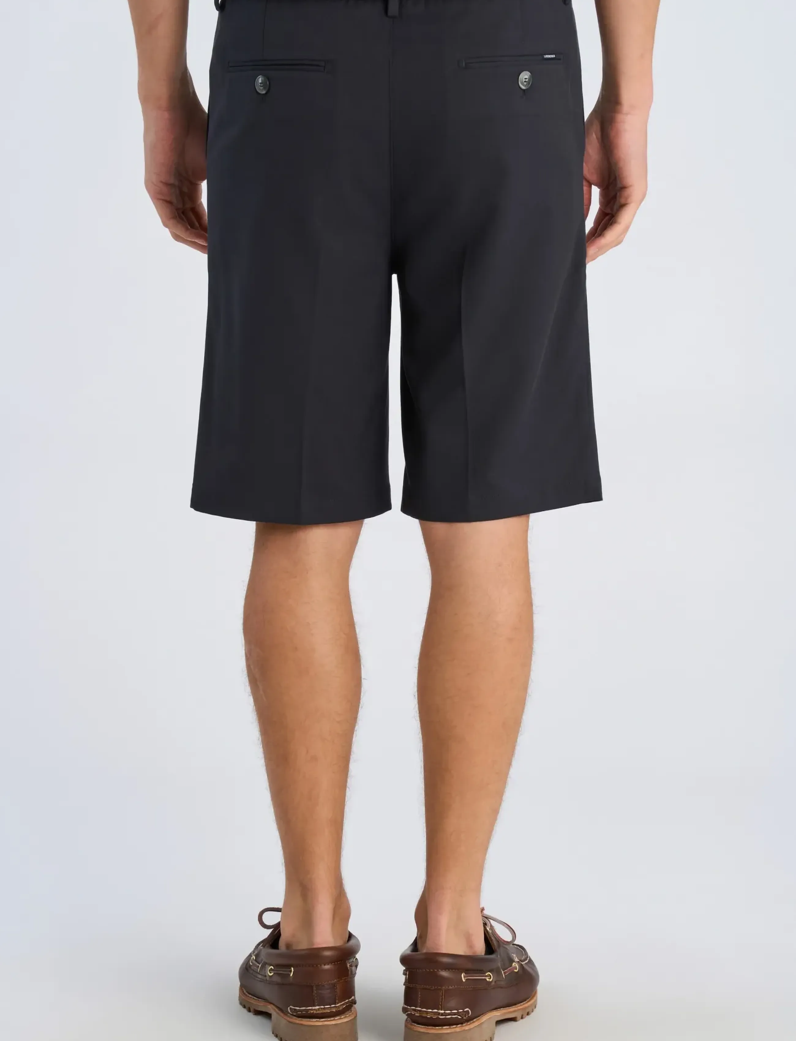 Lindbergh - Stretch twill elasticated shorts - chinos shorts - dk navy - 4