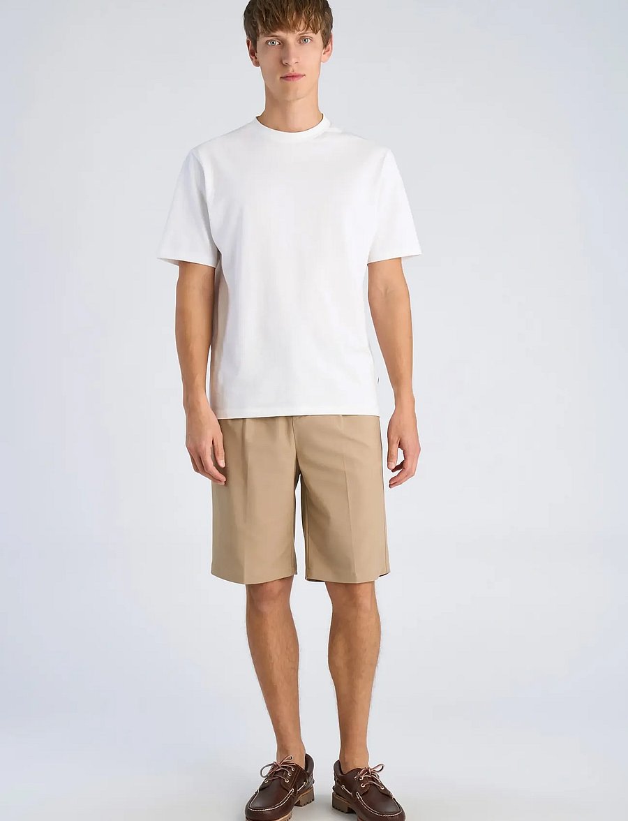 Lindbergh - Stretch twill elasticated shorts - chinos shorts - sand - 0