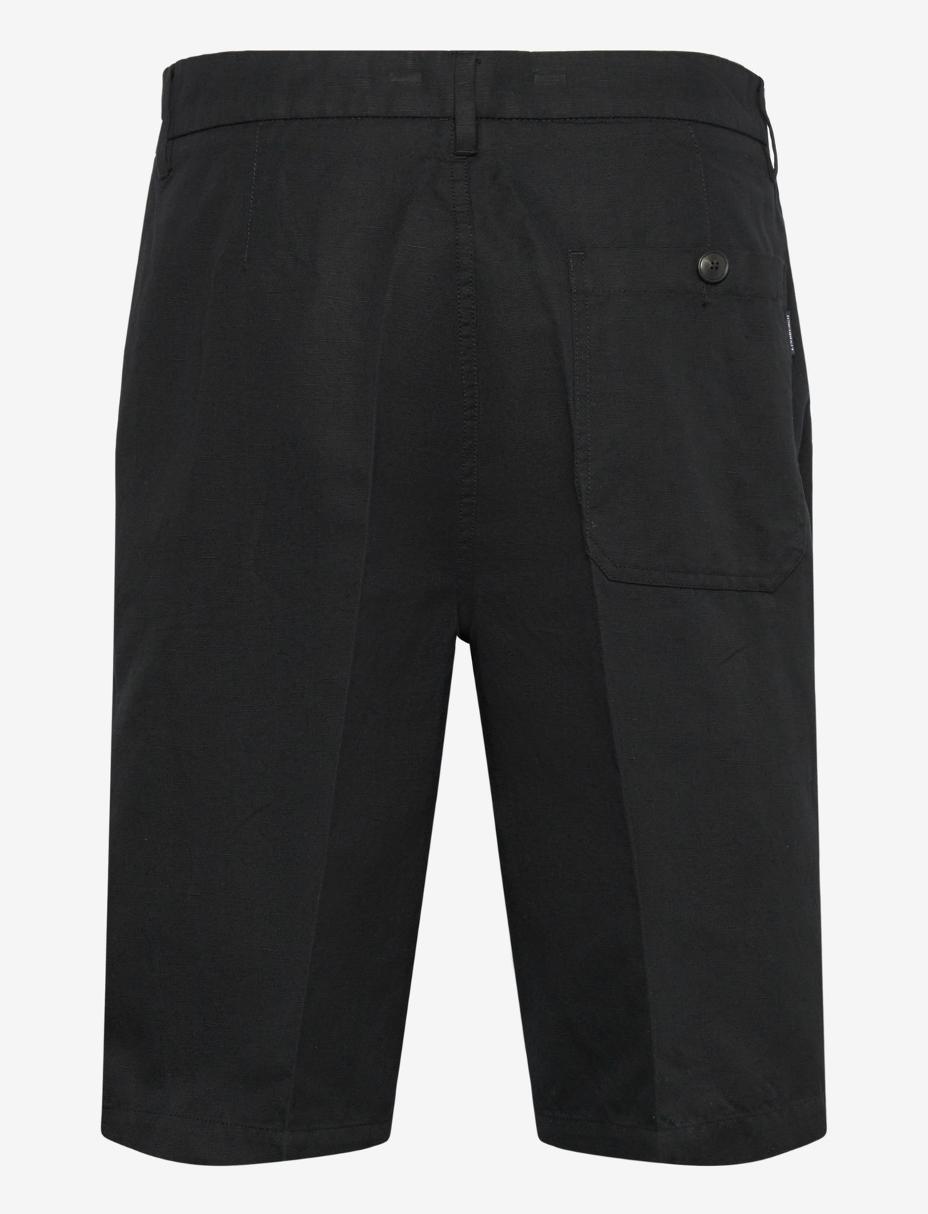 Lindbergh - Linen blend loose shorts - hørshorts - black - 2