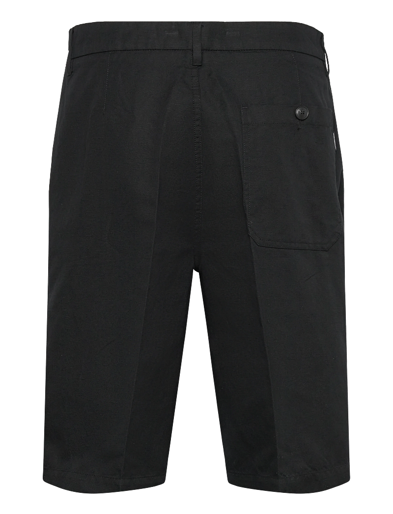 Lindbergh - Linen blend loose shorts - leinen-shorts - black - 2
