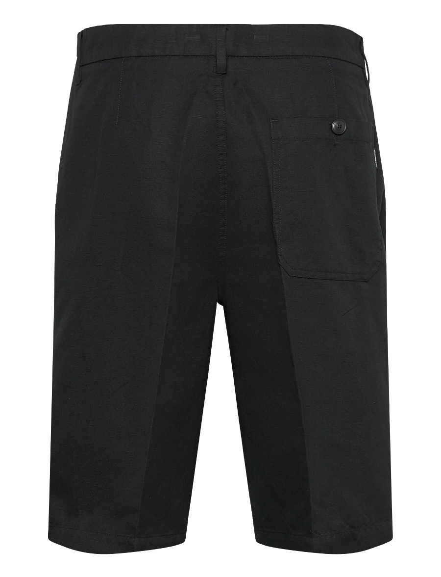 Lindbergh - Linen blend loose shorts - leinen-shorts - black - 2