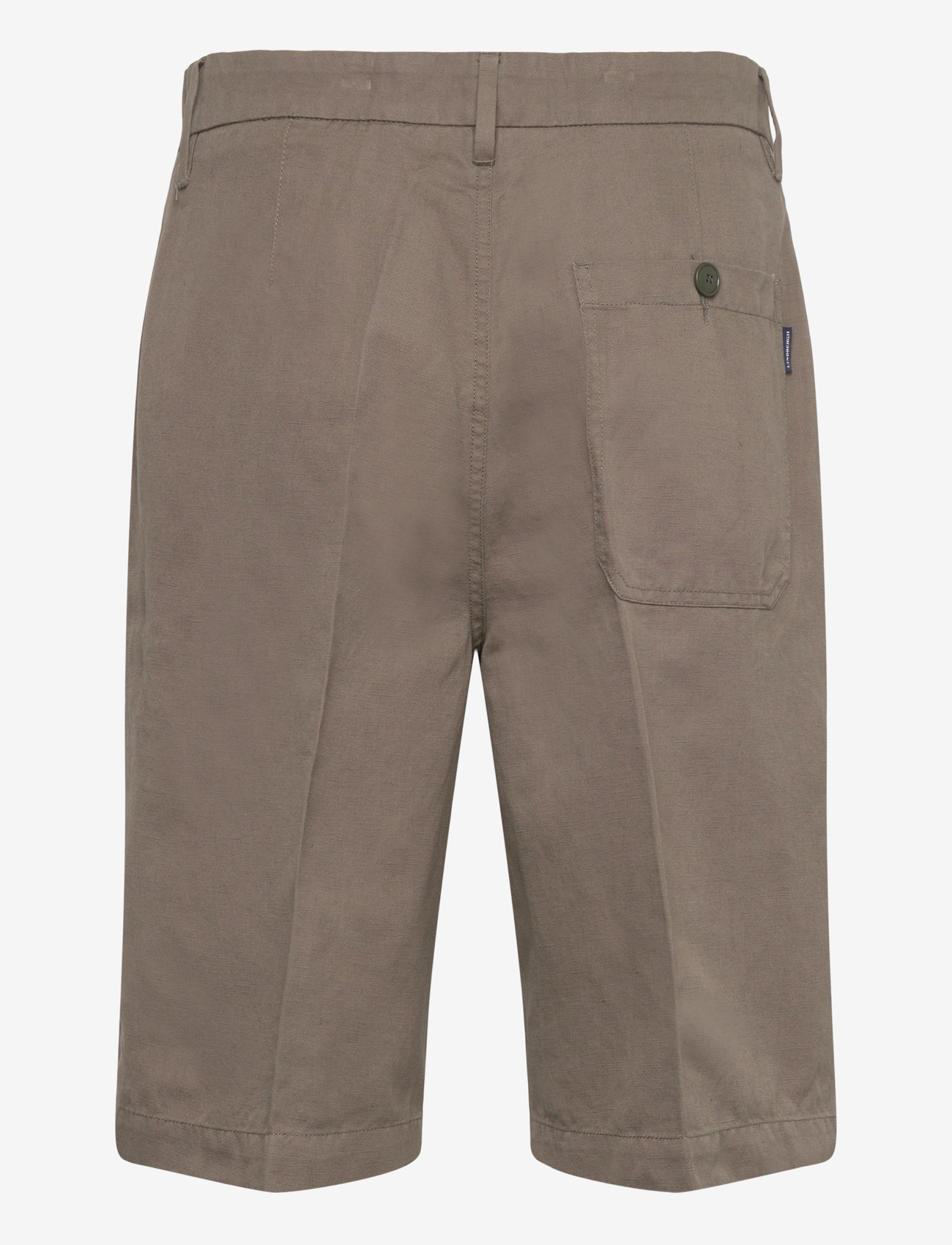 Lindbergh - Linen blend loose shorts - hørshorts - dk olive - 2