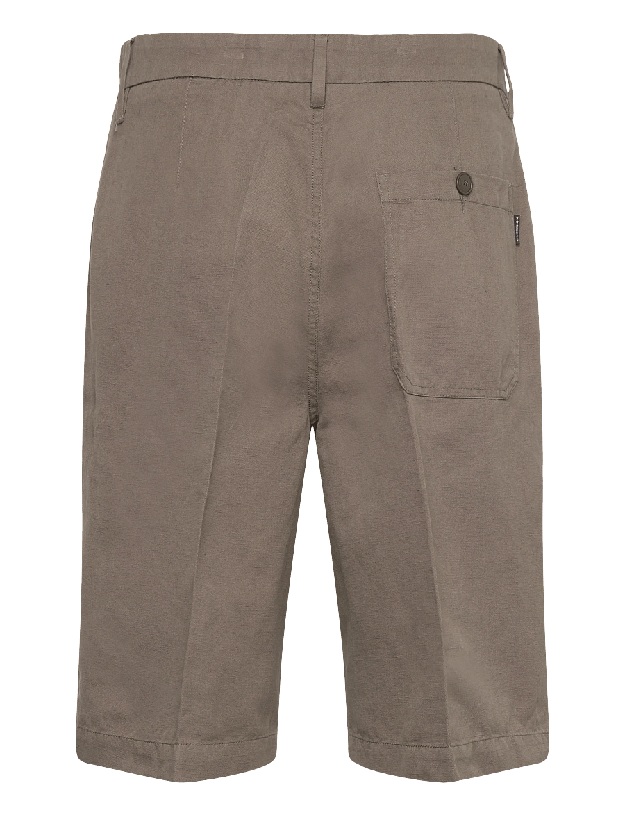 Lindbergh - Linen blend loose shorts - leinen-shorts - dk olive - 2