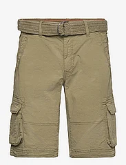 Lindbergh - Garment dyed cargo shorts - shorts - army - 0