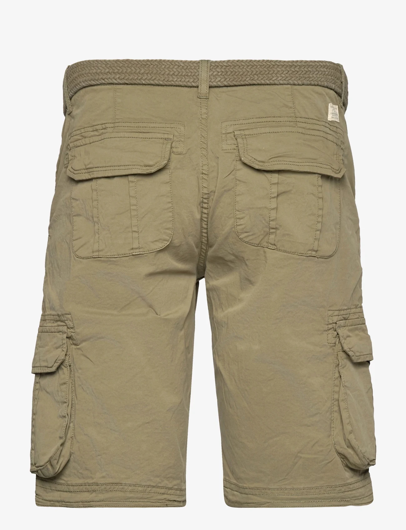 Lindbergh - Garment dyed cargo shorts - shorts - army - 1