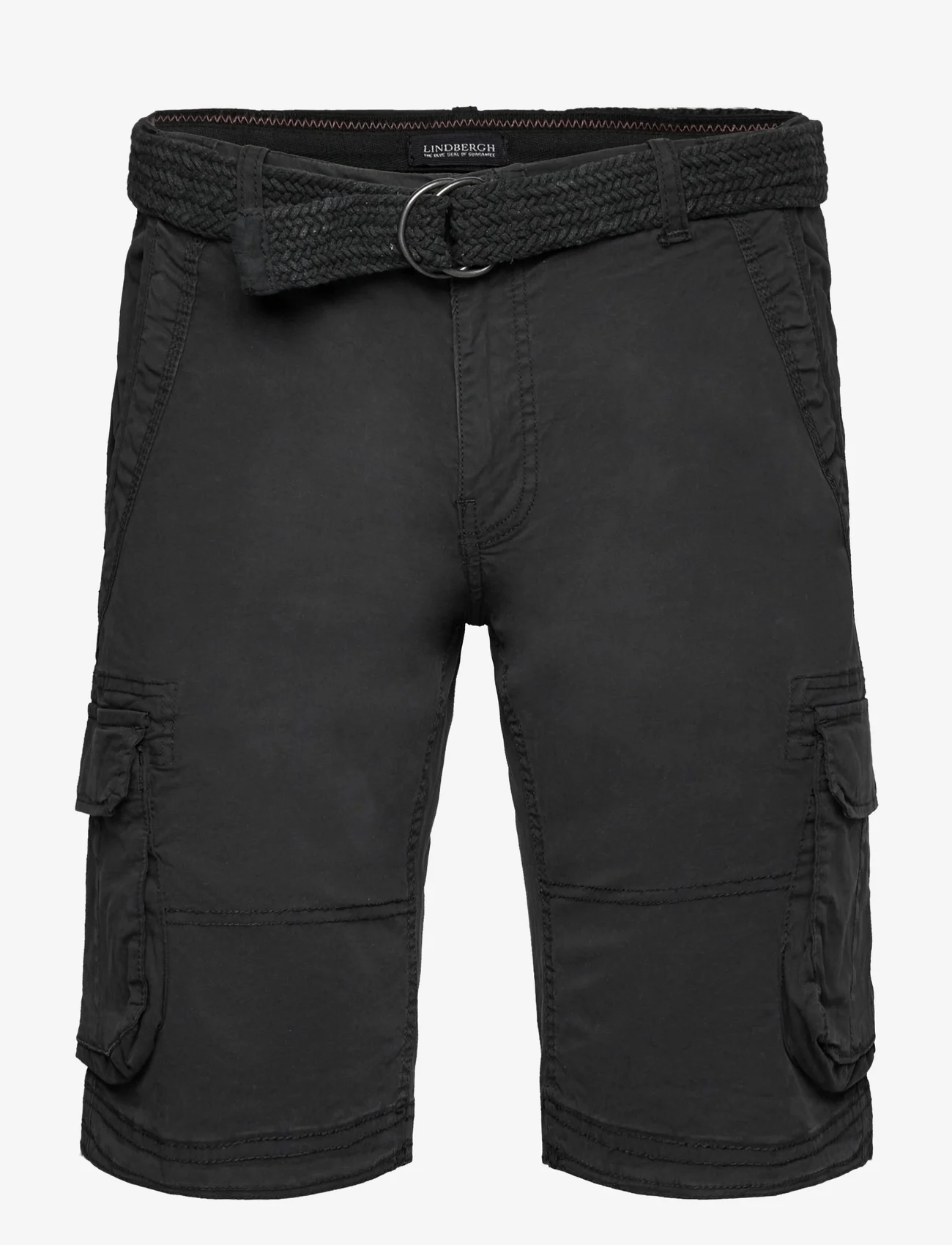 Lindbergh - Garment dyed cargo shorts - shortsit - dk navy - 0