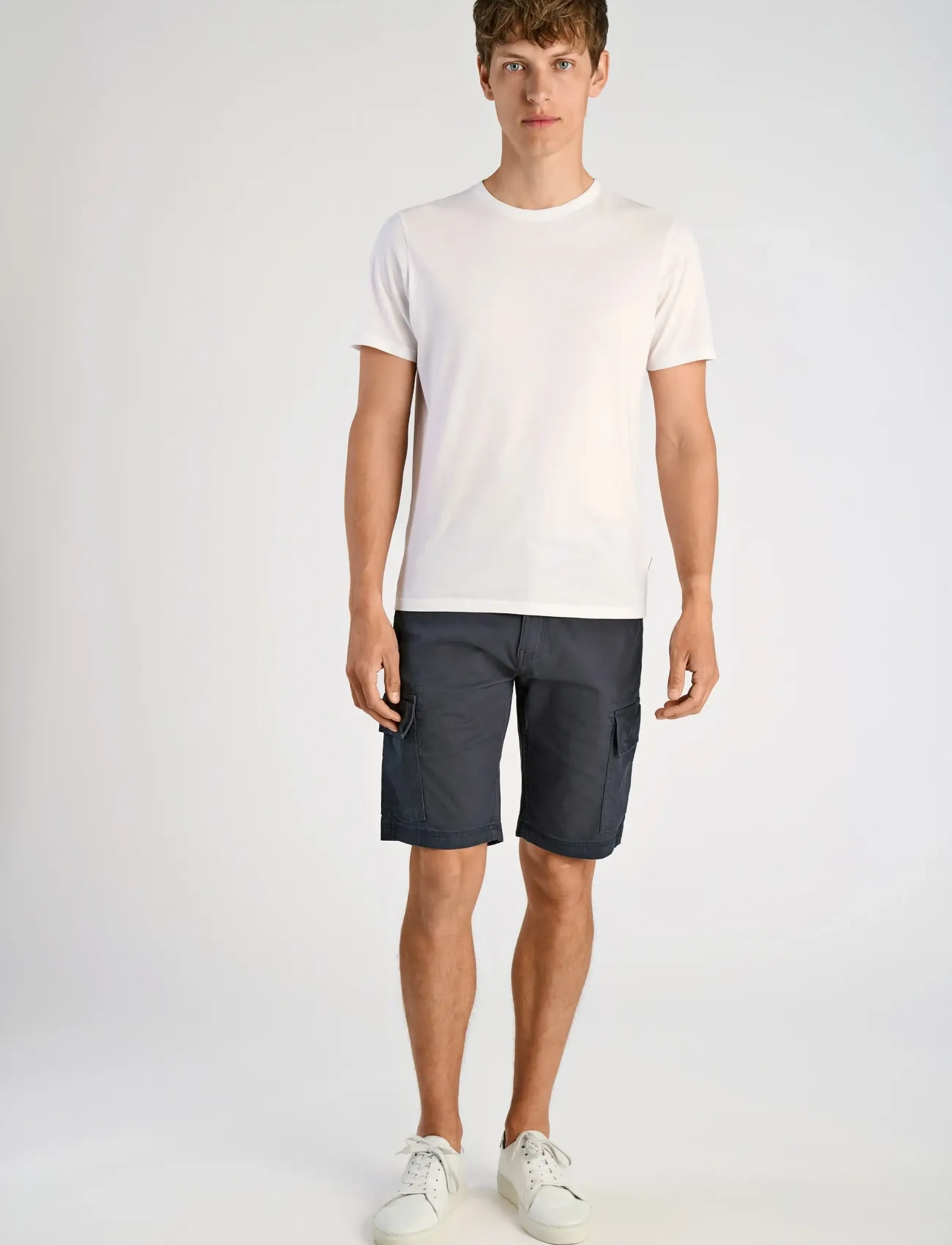 Lindbergh Superflex Cargo Shorts, Mænd, Cargo Shorts, Navy, Str: L