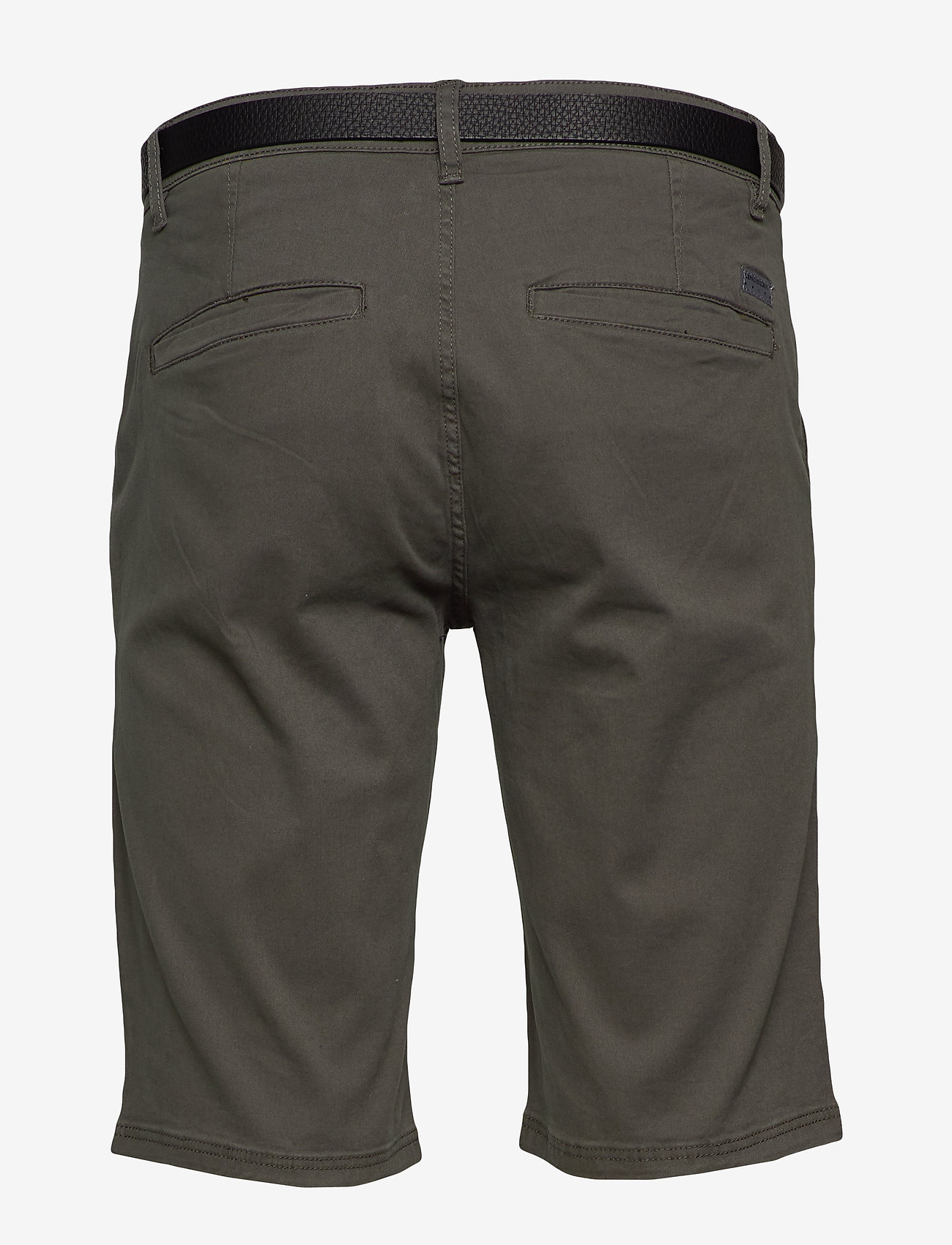 Lindbergh - Classic chino shorts w?. belt - dark army - 1