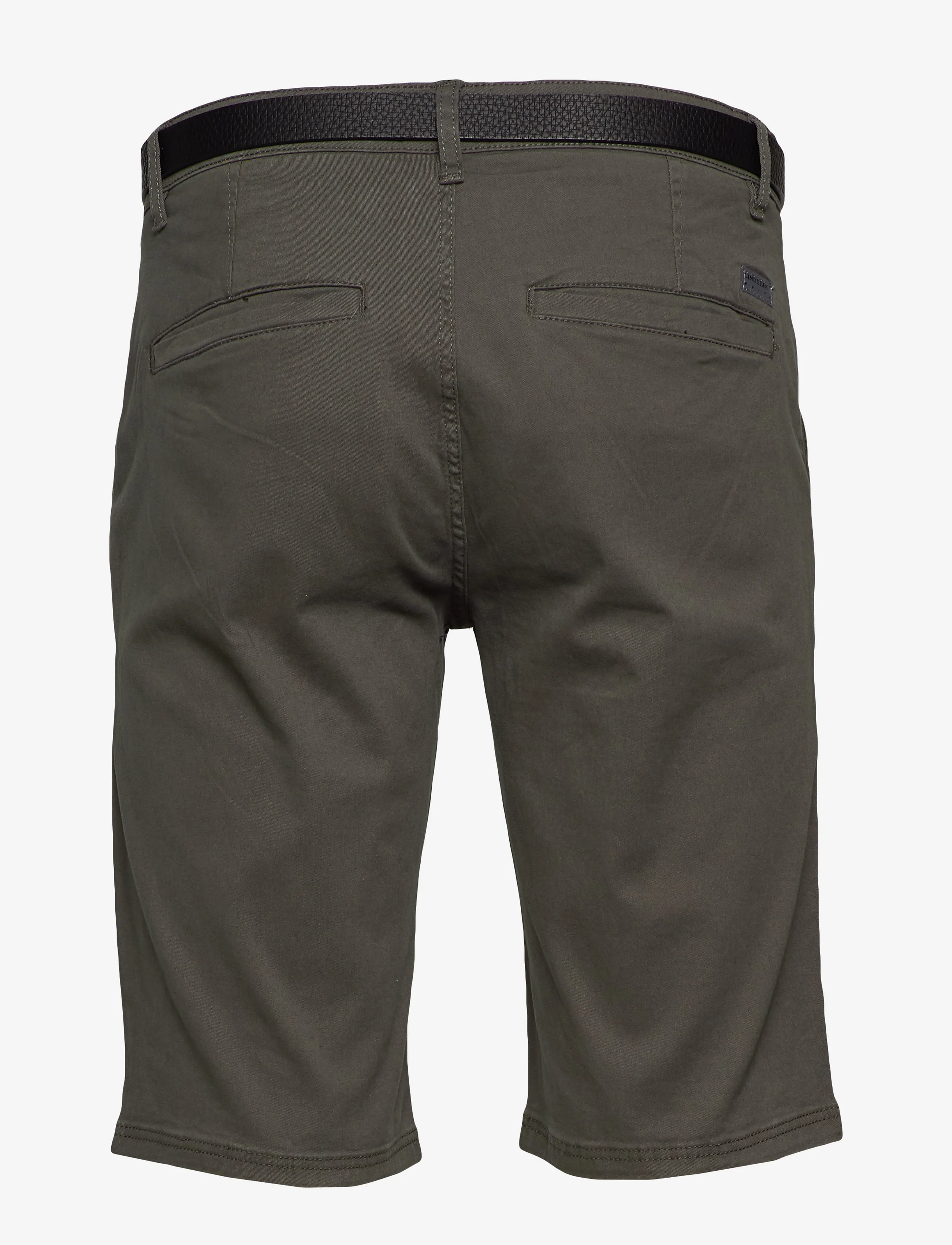 Lindbergh - Classic chino shorts w?. belt - Slim fit - chino lühikesed püksid - dark army - 1
