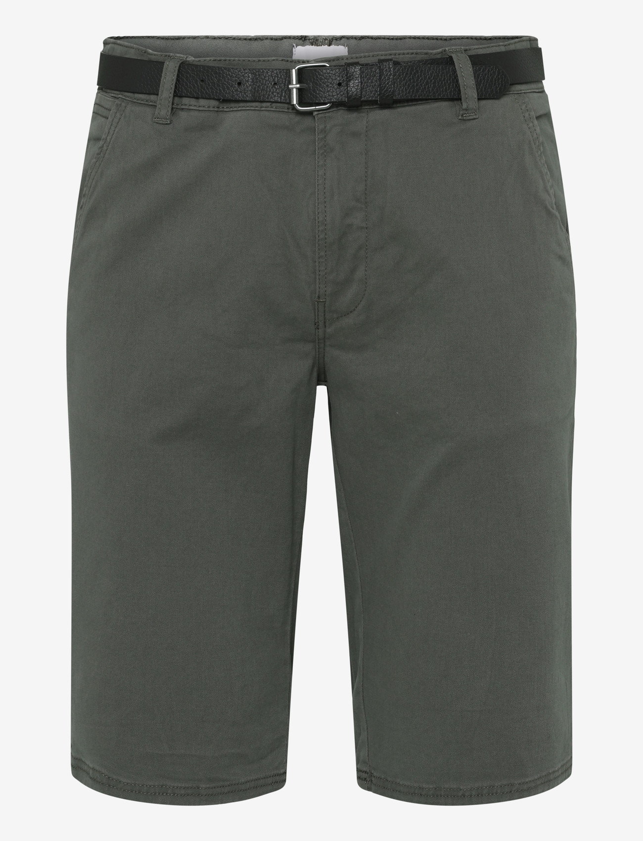 Lindbergh Classic chino shorts w?. belt - Slim fit - Shorts - DK ARMY / khaki/green