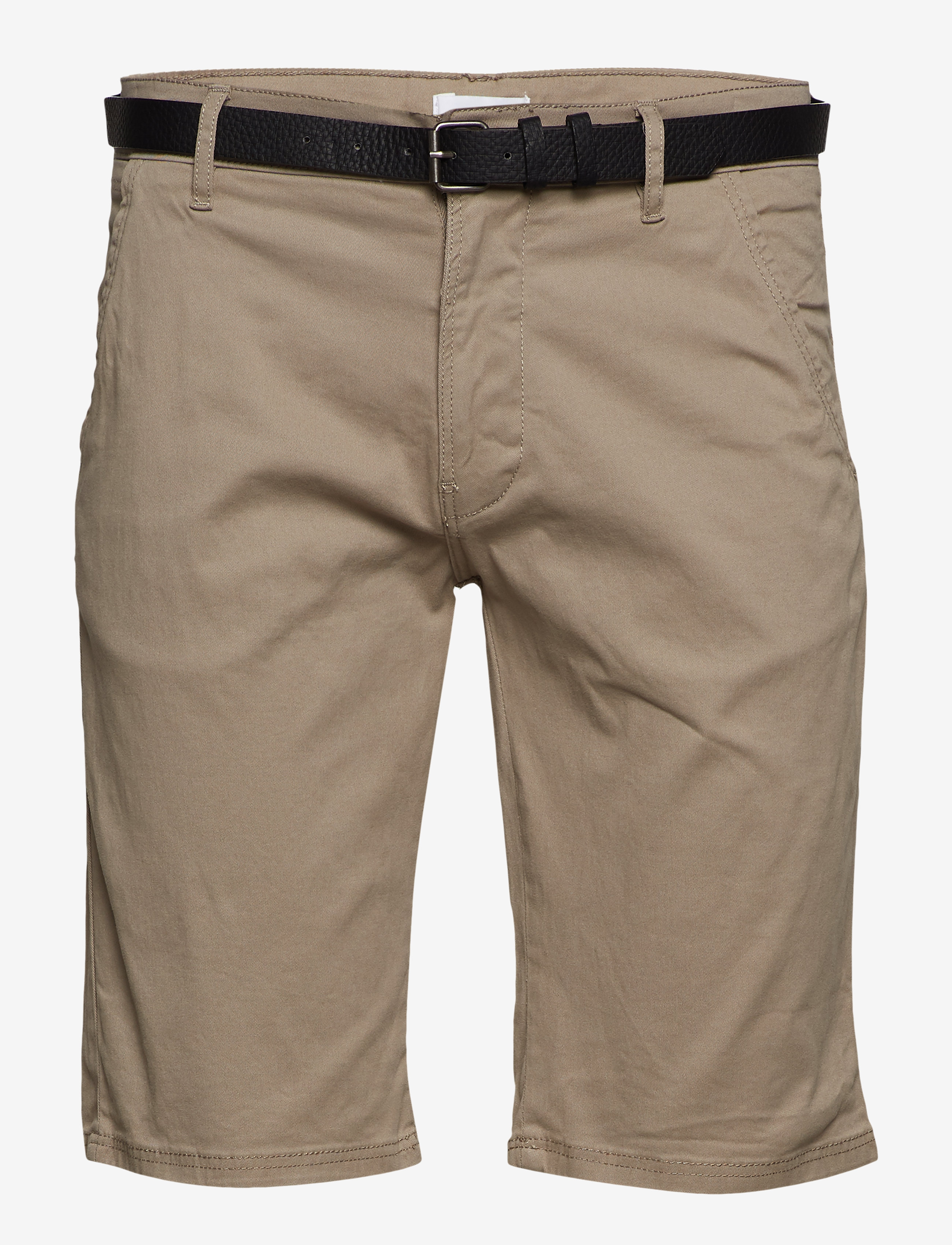 Lindbergh - Classic chino shorts w?. belt - dk sand - 1