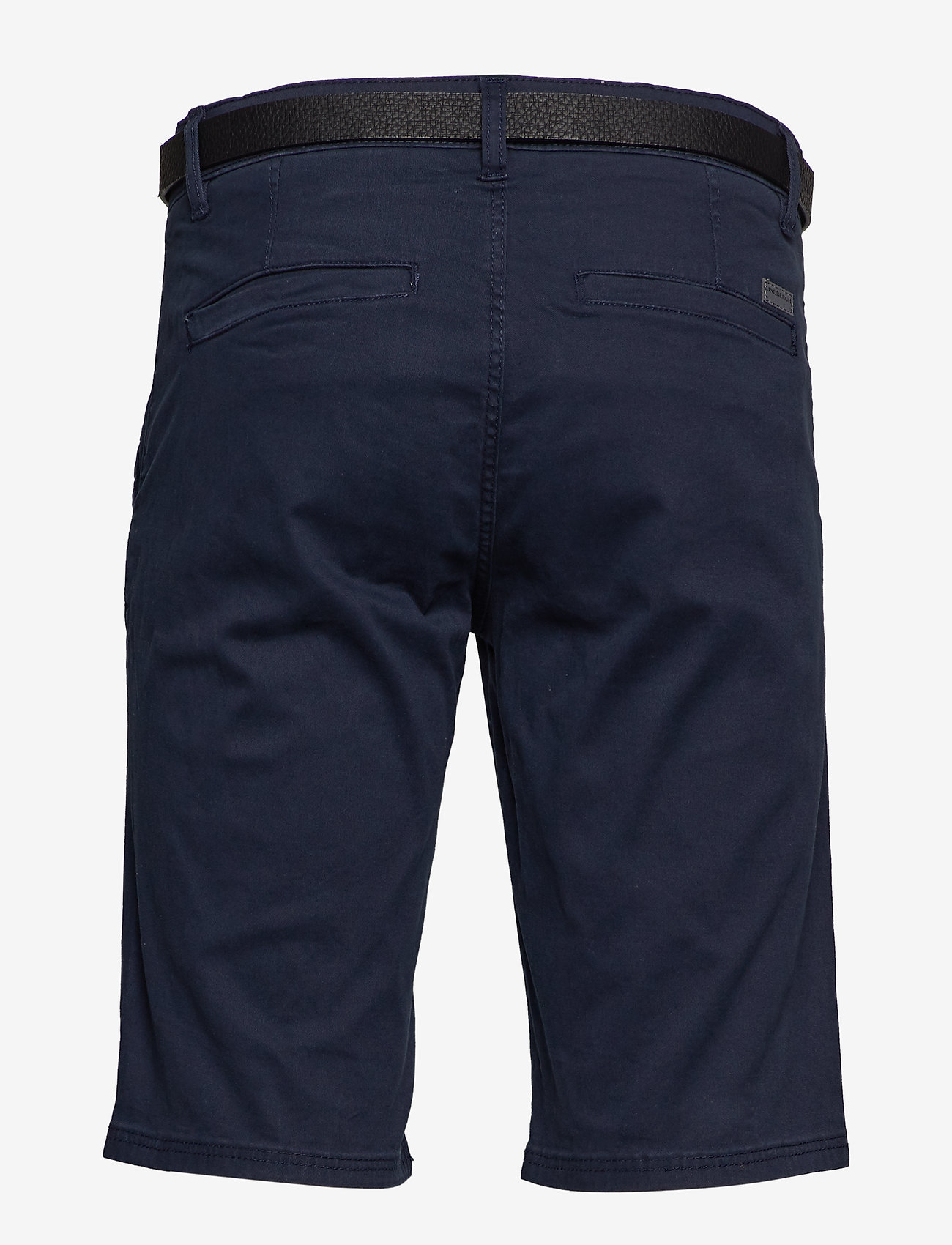 Lindbergh - Classic chino shorts w. belt - navy - 1