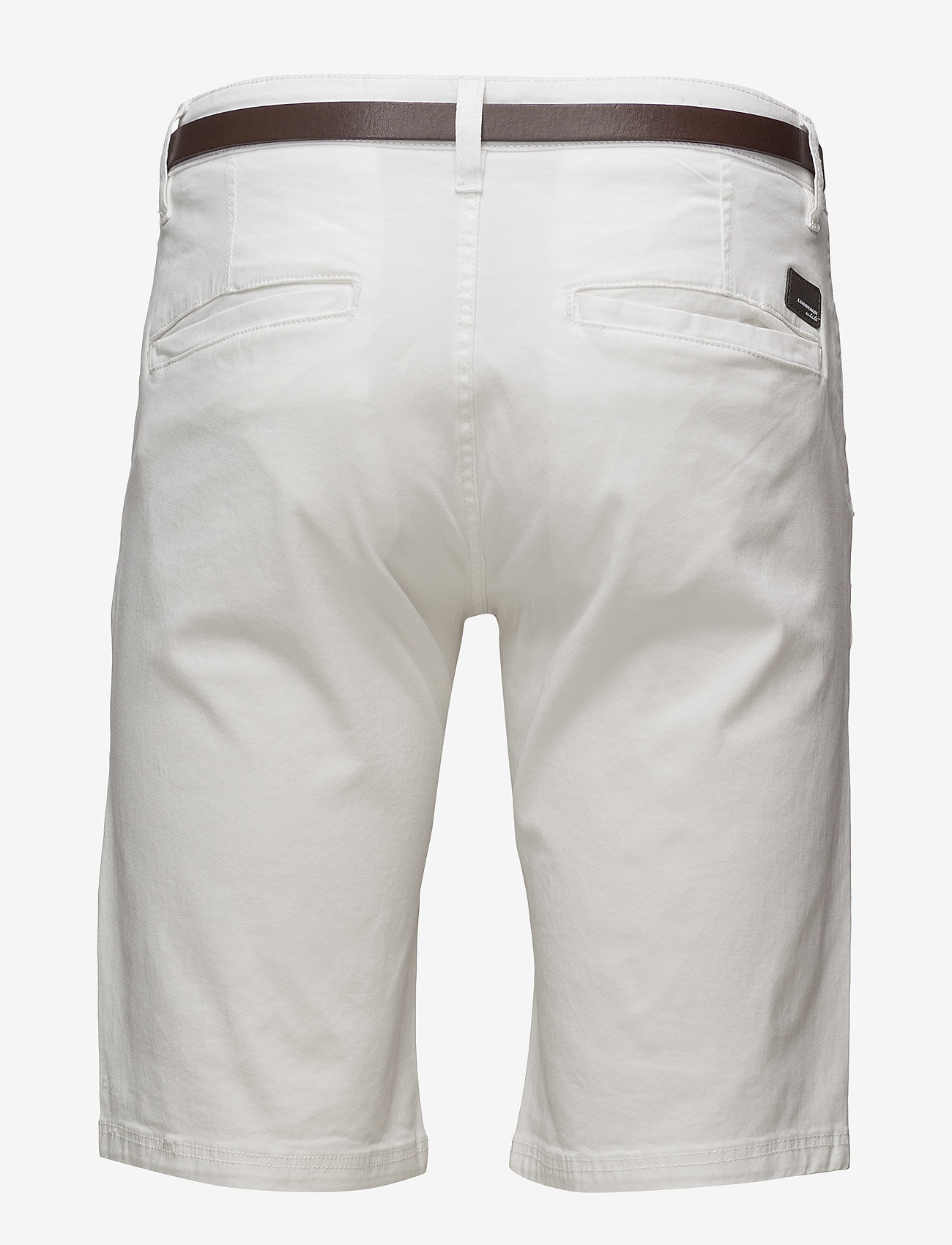 Lindbergh - Classic chino shorts w?. belt - white - 1