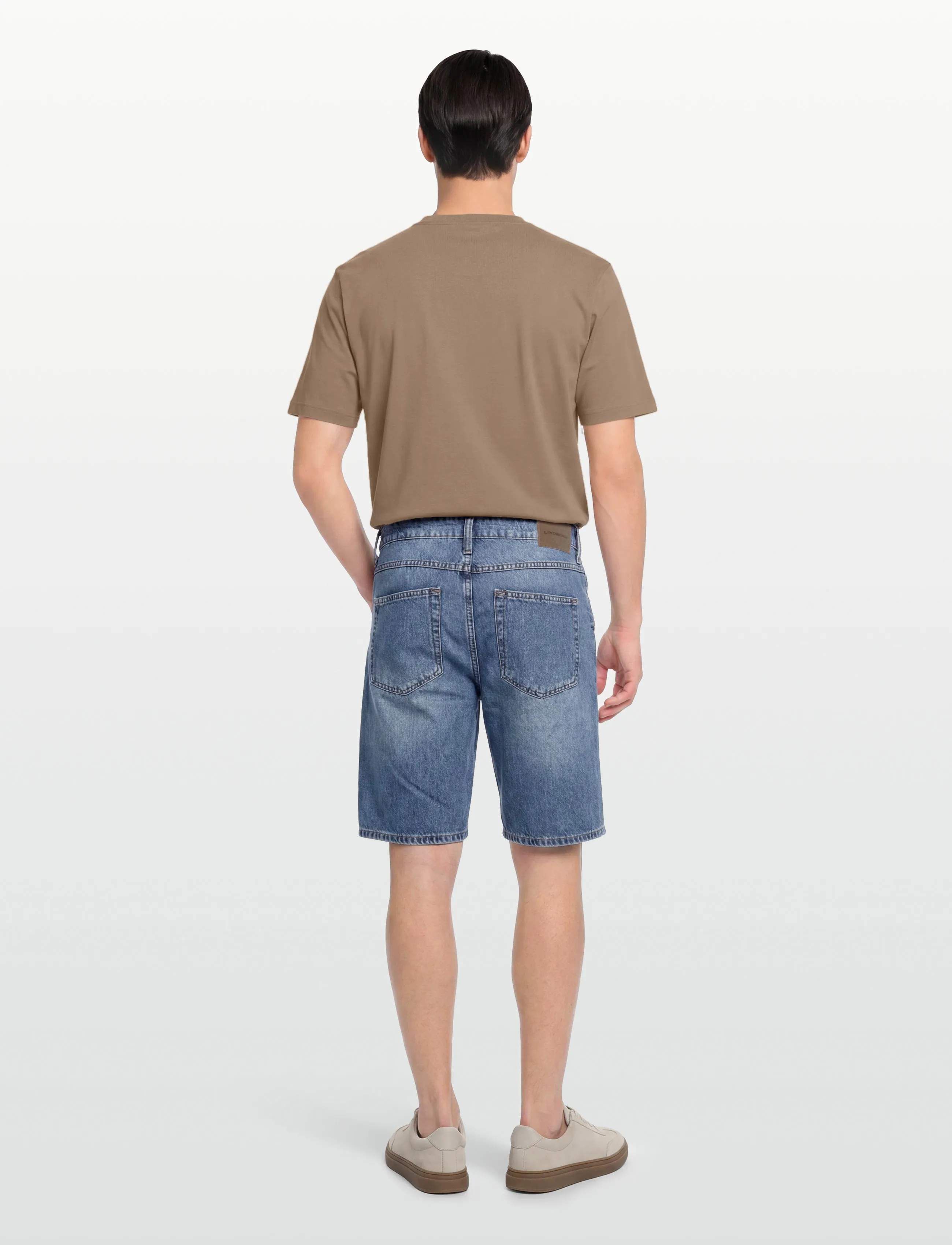 Lindbergh - Loose fit shorts - mænd - mid blue - 4