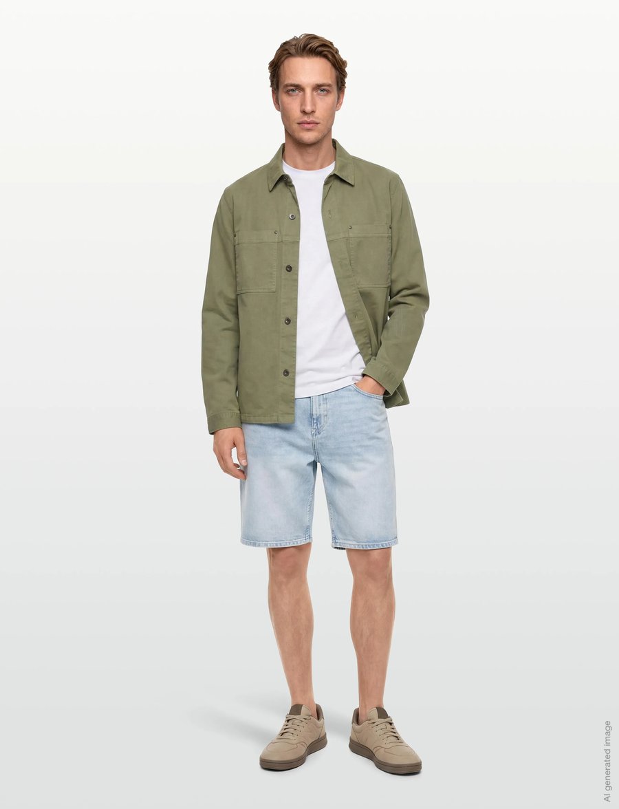 Lindbergh - Loose fit shorts - freizeitshorts - light indigo denim - 0