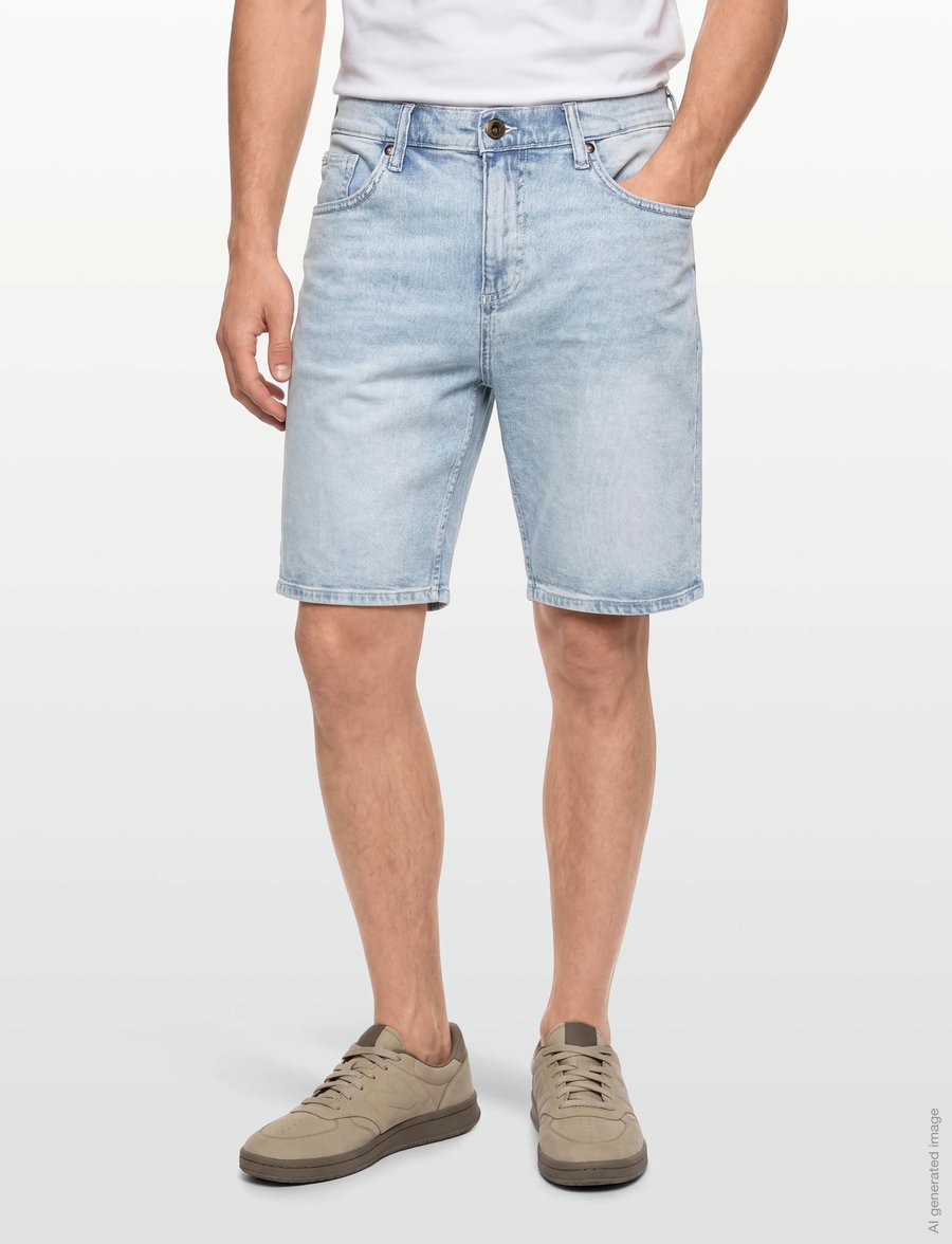 Lindbergh - Loose fit shorts - freizeitshorts - light indigo denim - 3