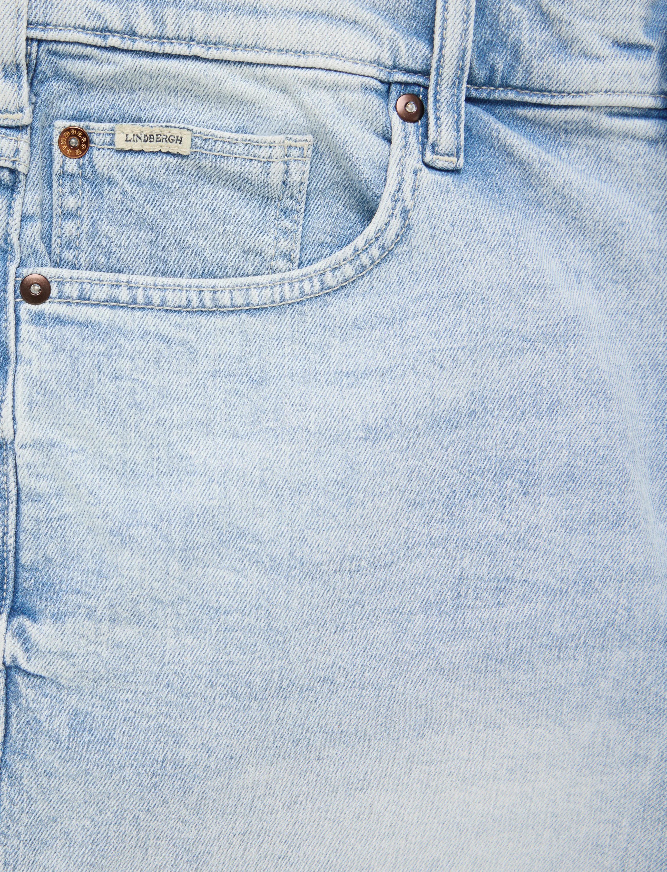 Lindbergh - Loose fit shorts - light indigo denim - 2