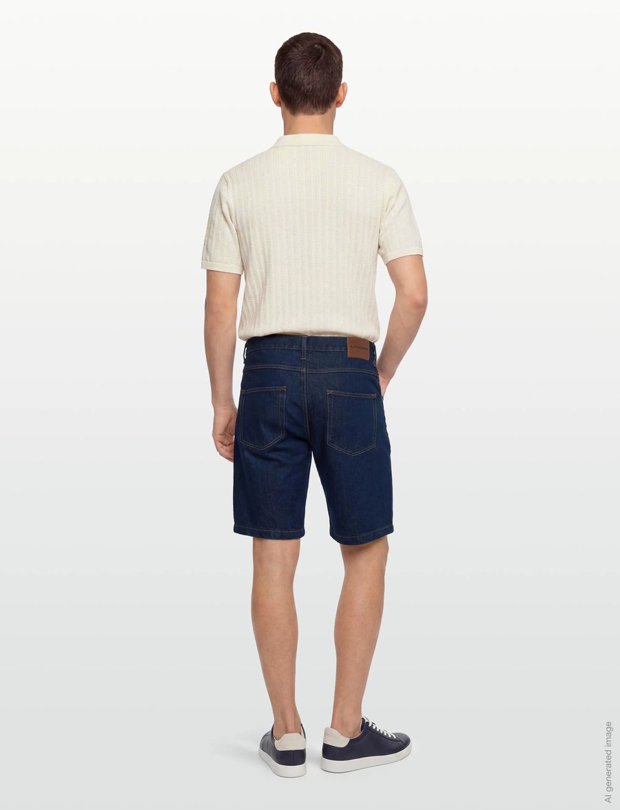 Lindbergh - Loose fit shorts - jeans shorts - original blue - 4