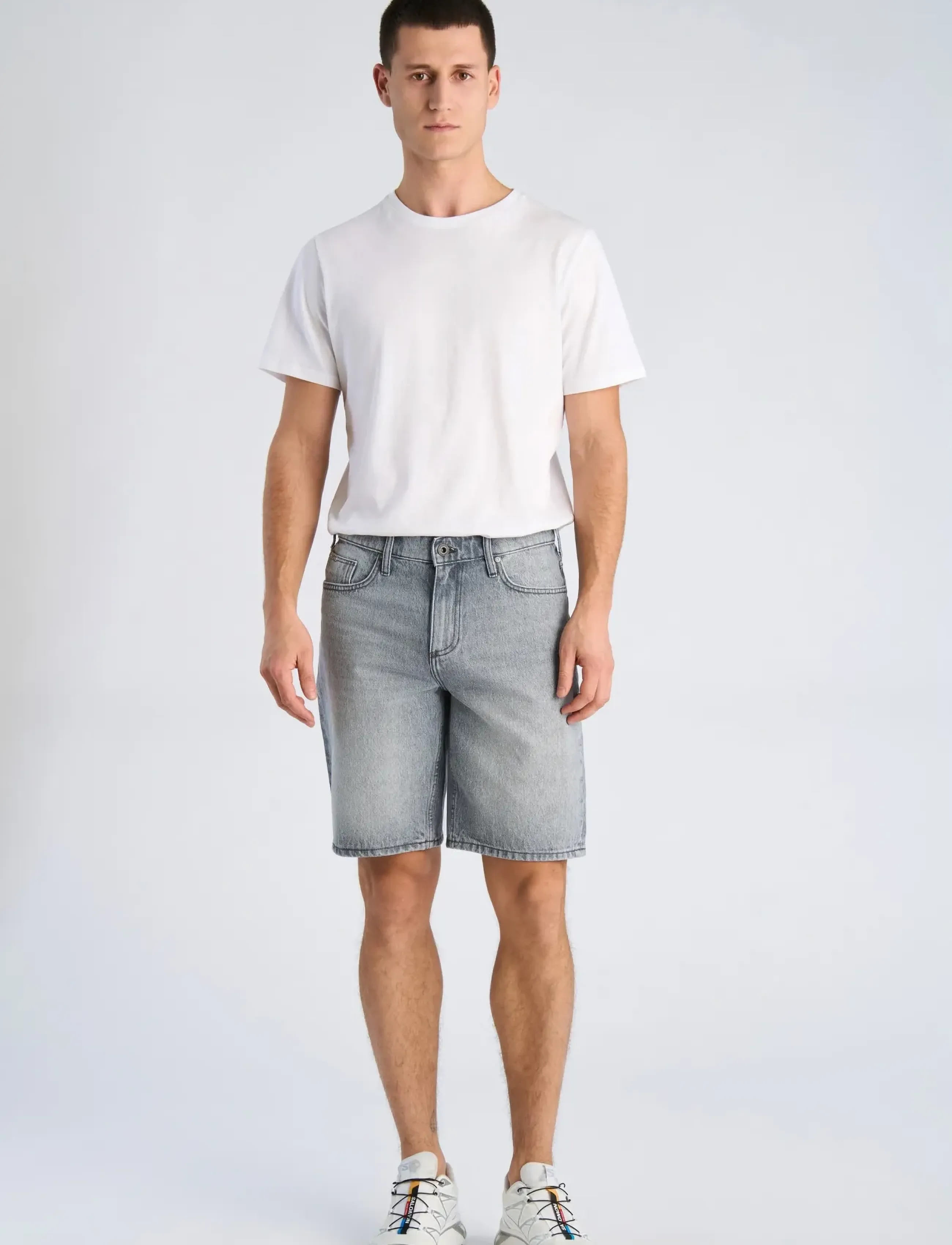 Lindbergh Loose Fit Shorts, Mænd, Løse Shorts, Grå, Str: L
