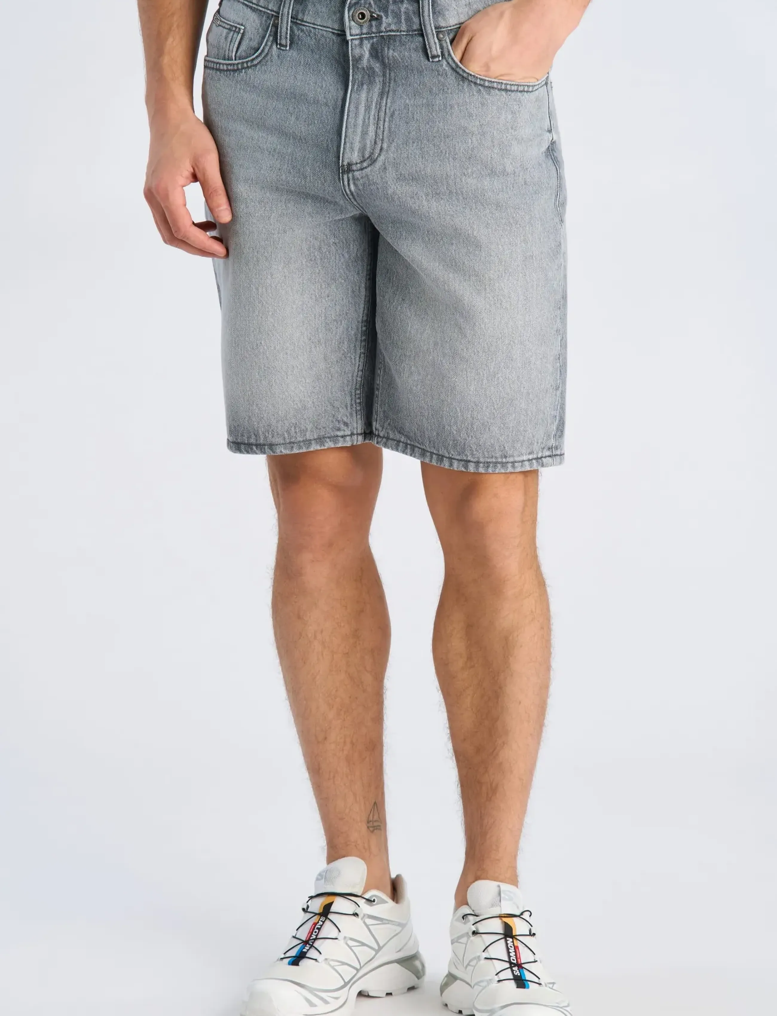 Lindbergh - Loose fit shorts - herren - thunder grey - 3