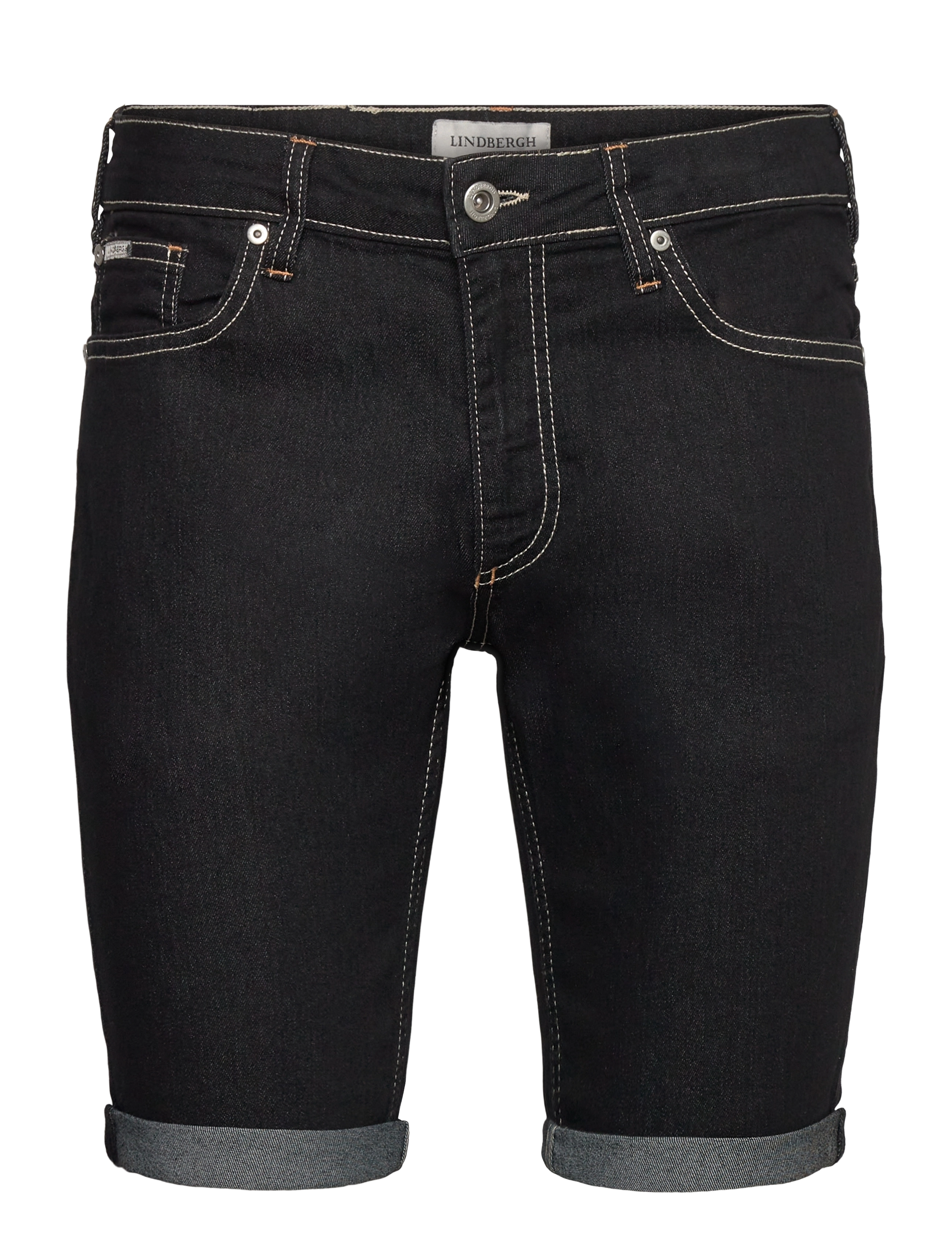 Stretch denim shorts - BLACK WASH