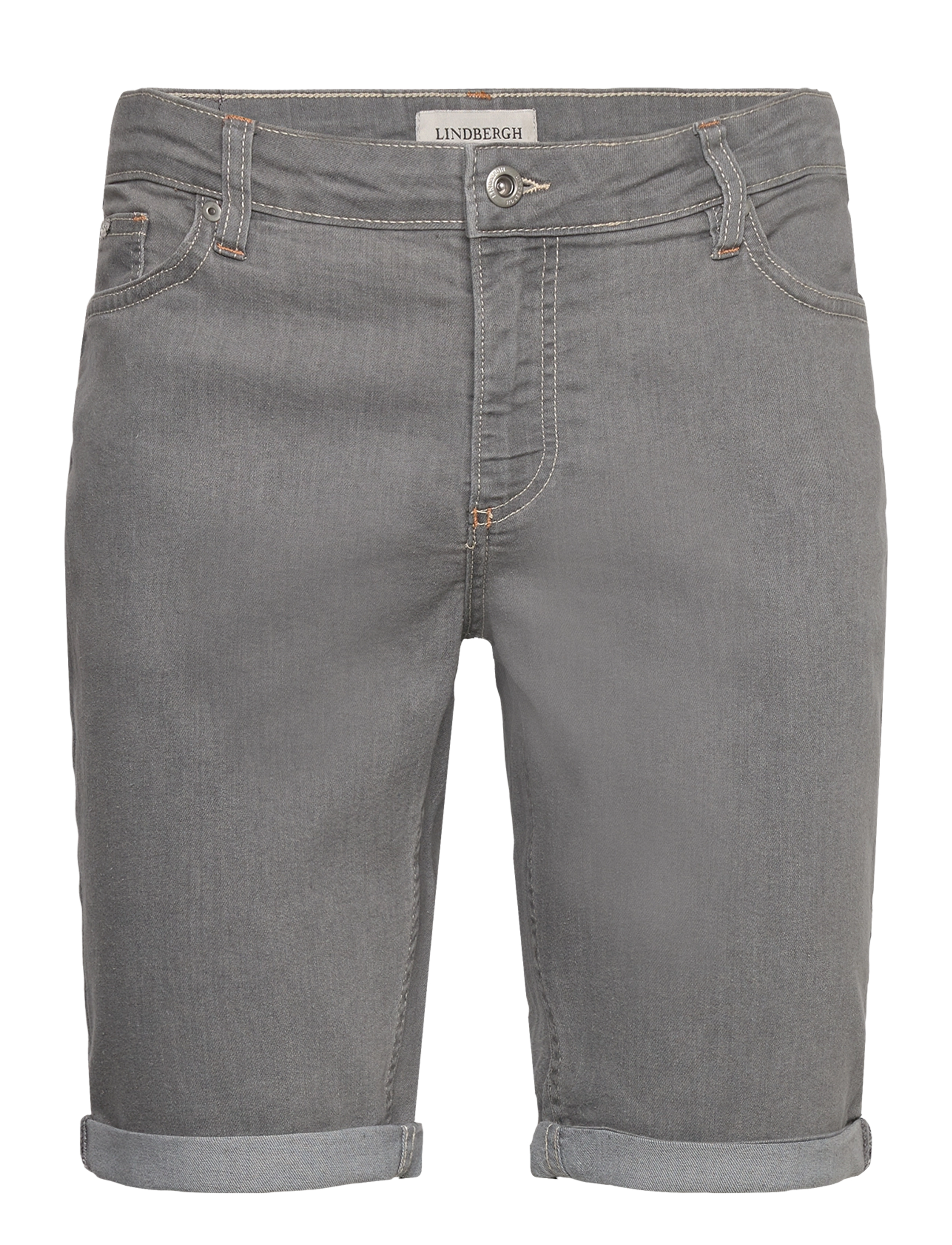 Stretch denim shorts - GREY WASH