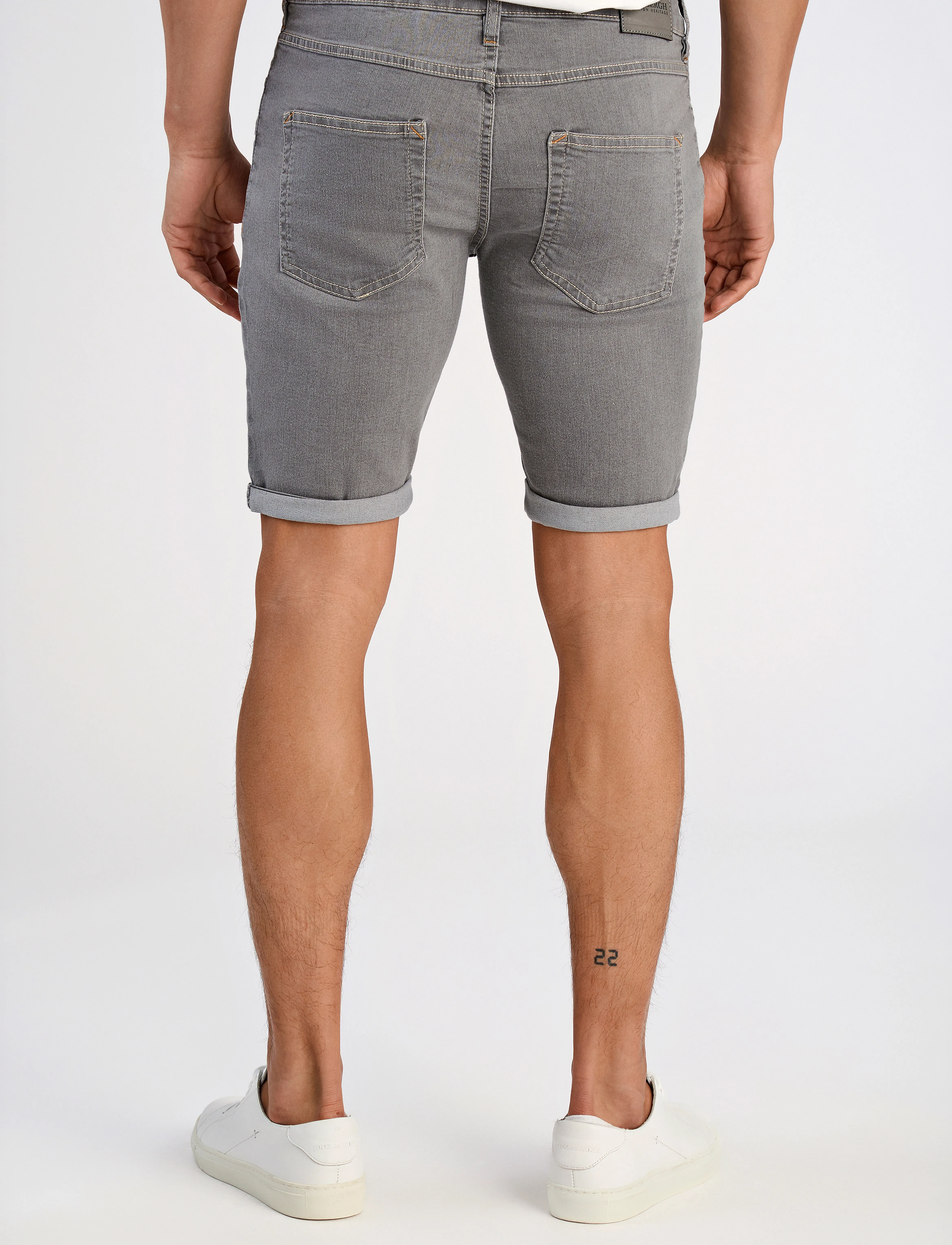 Lindbergh - Stretch denim shorts - lühikesed teksapüksid - grey wash - 4