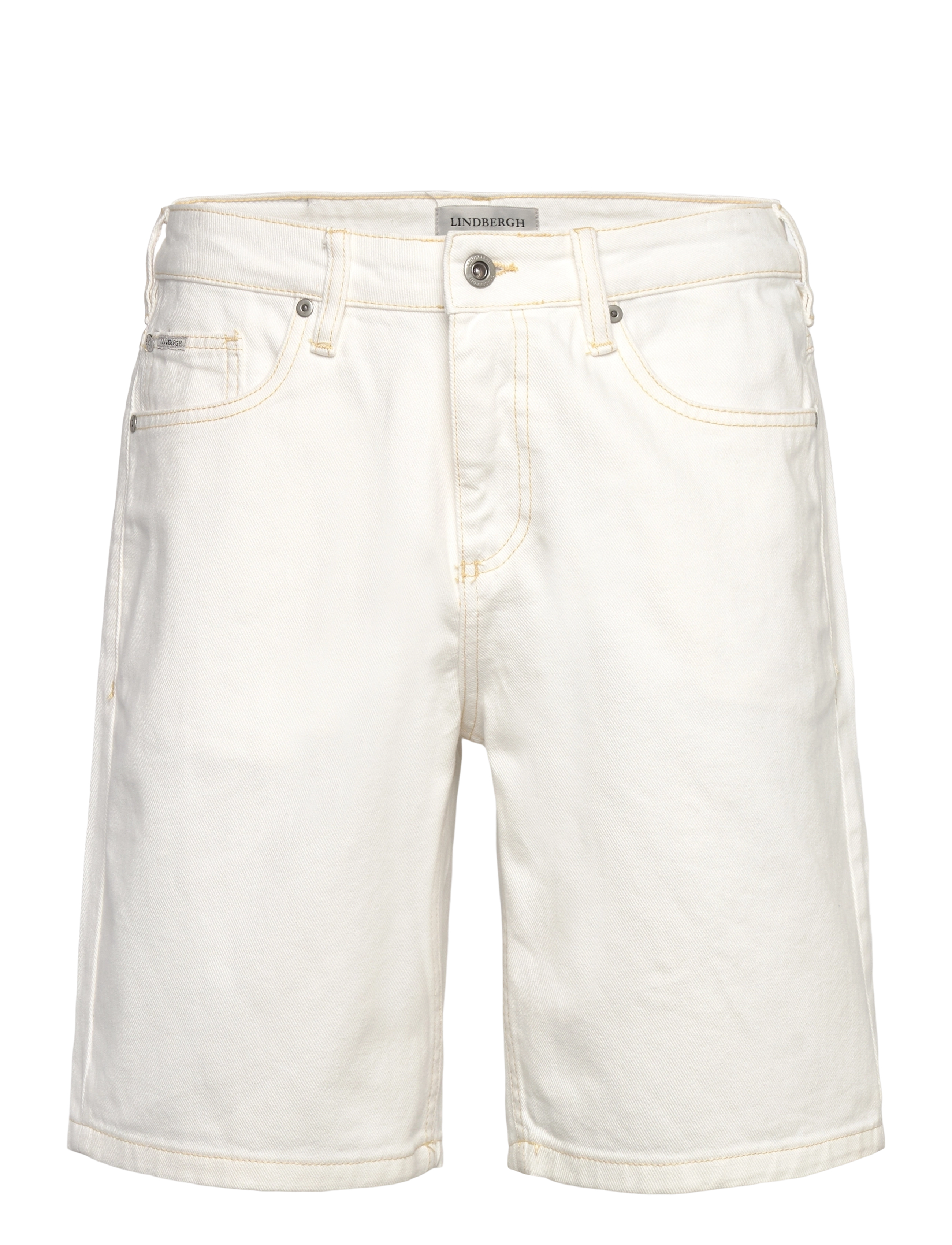 Stretch denim shorts - WHITE