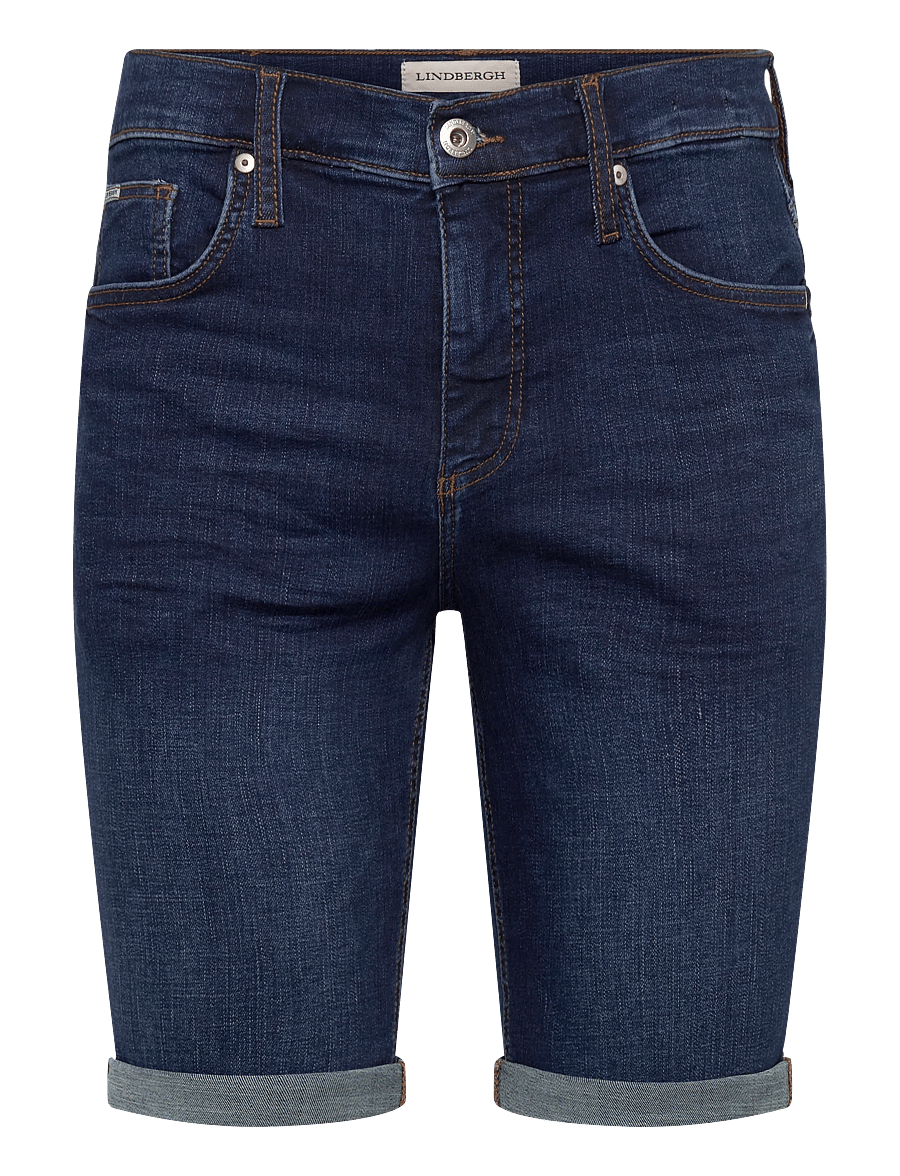 Lindbergh - Superflex denim shorts - jorts - heavy blue - 1