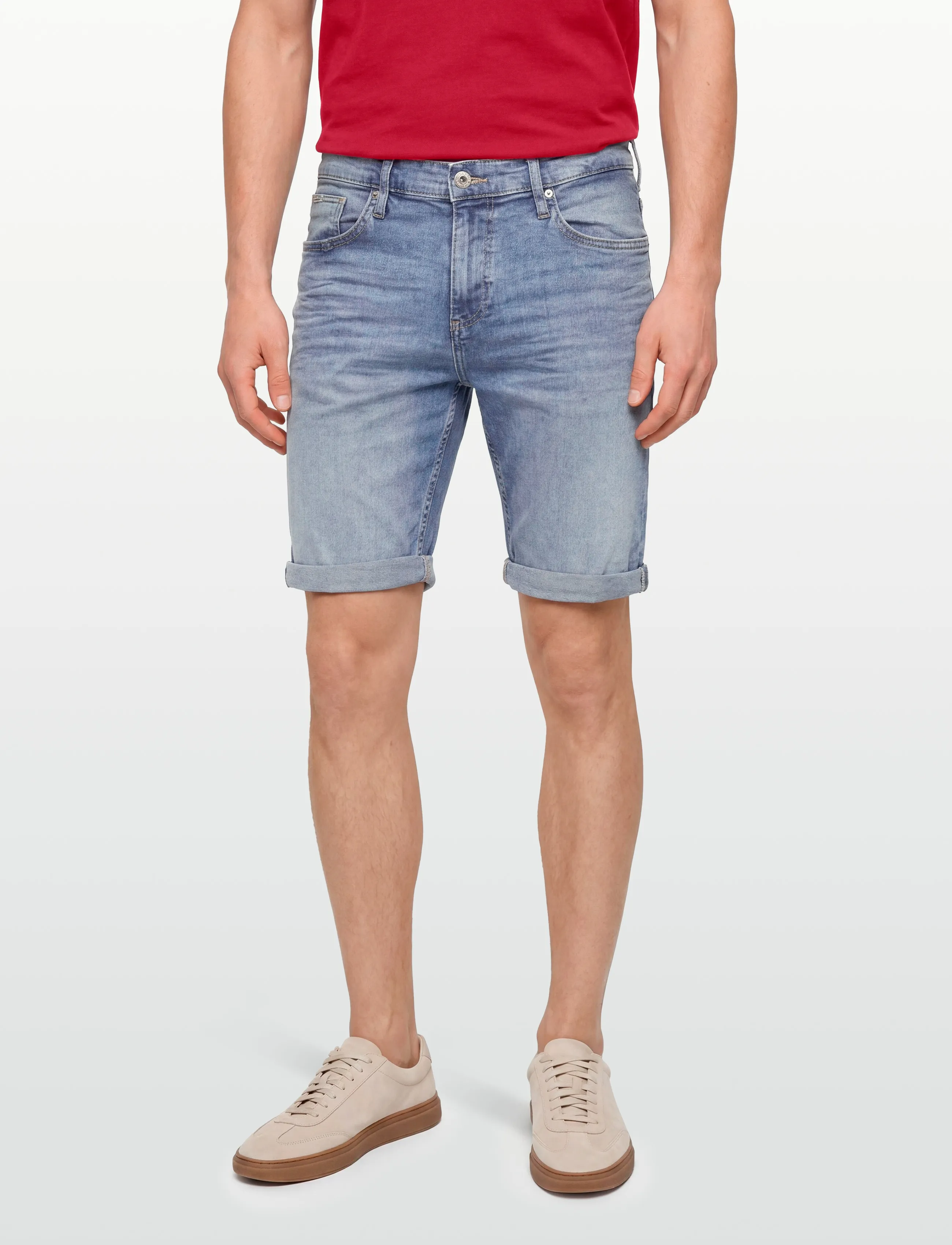 Lindbergh - Stretch denim shorts - herren - sun bleached blue - 3