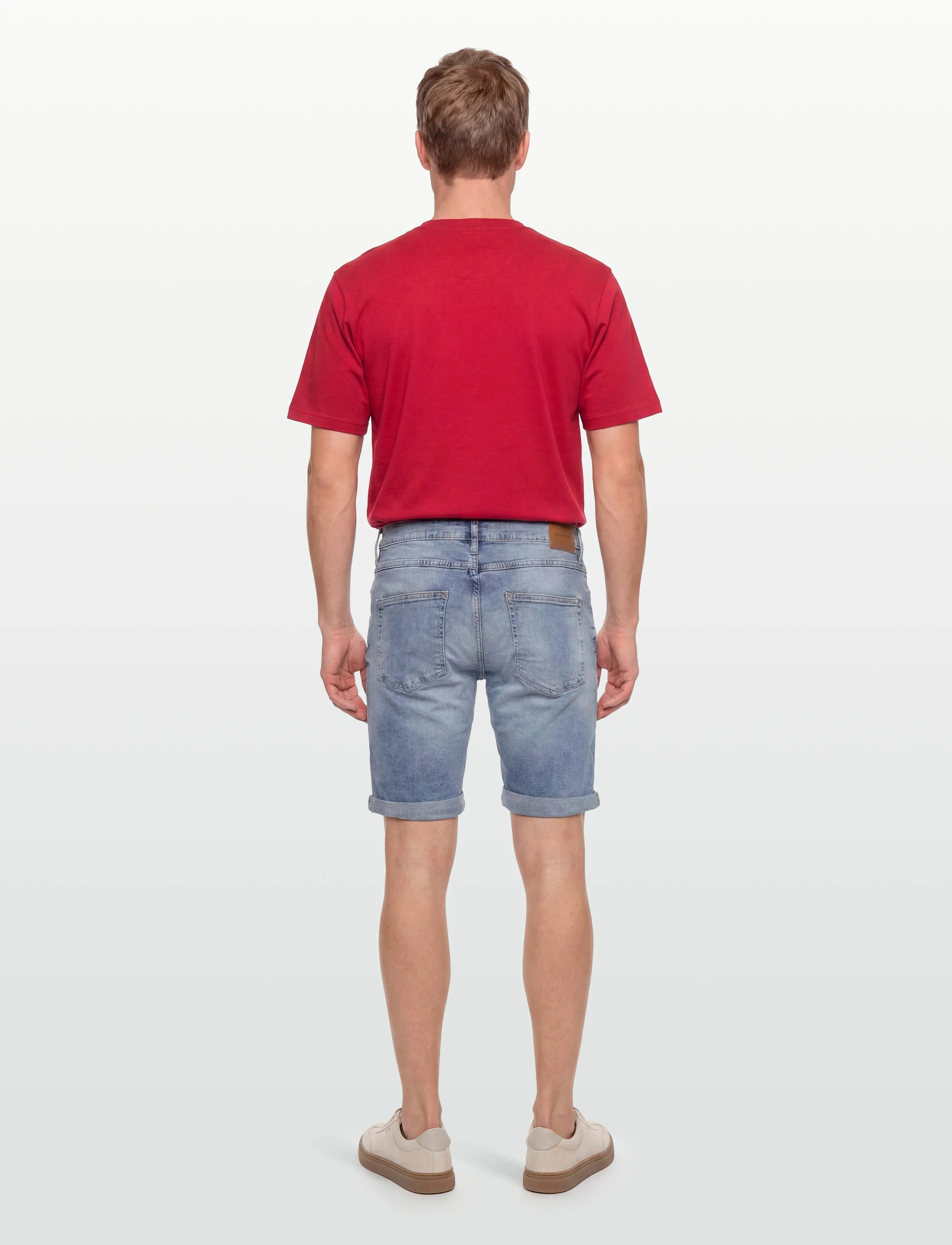 Lindbergh - Stretch denim shorts - herren - sun bleached blue - 4