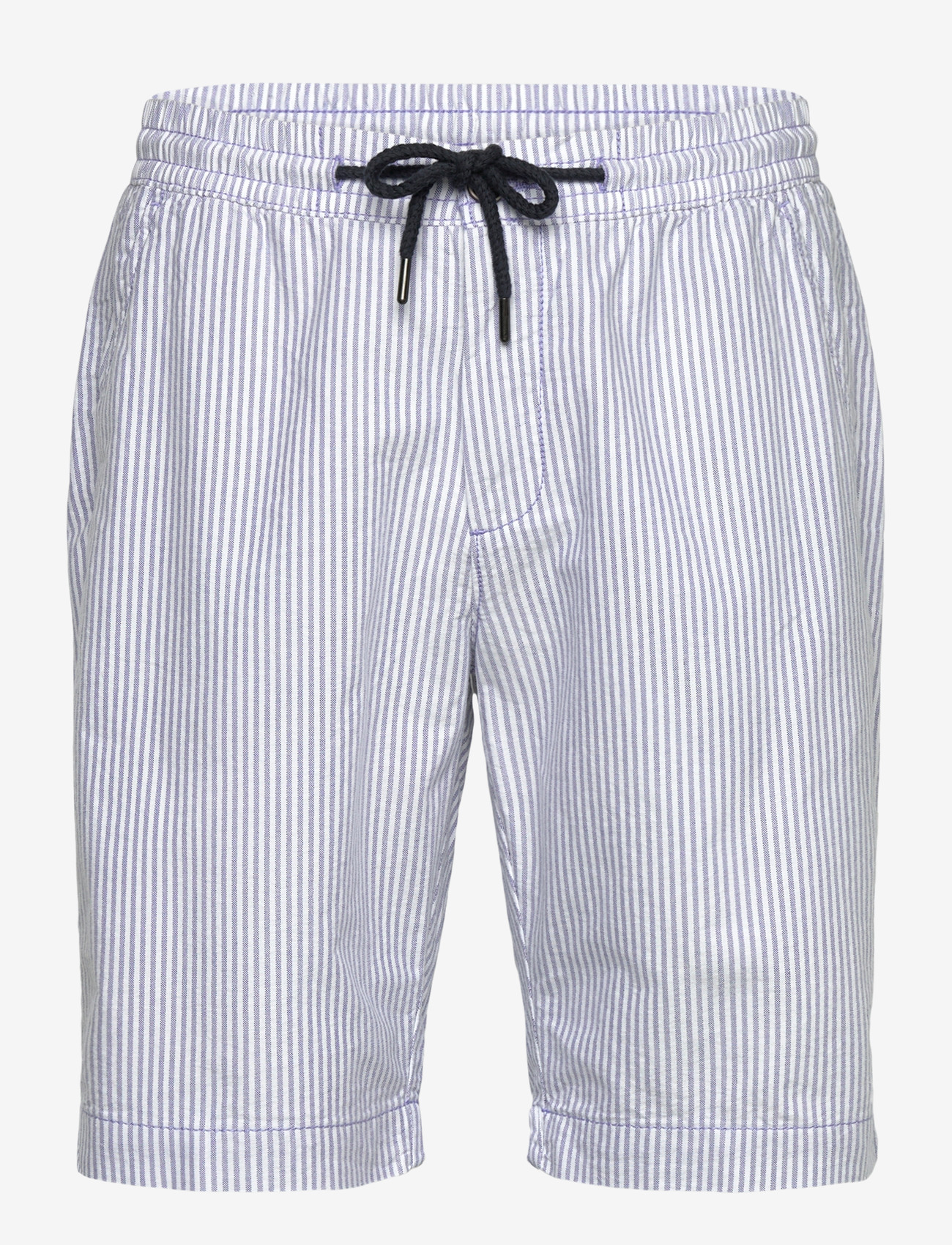 Lindbergh - Oxford drawstring shorts - casual shorts - blue stripe - 1