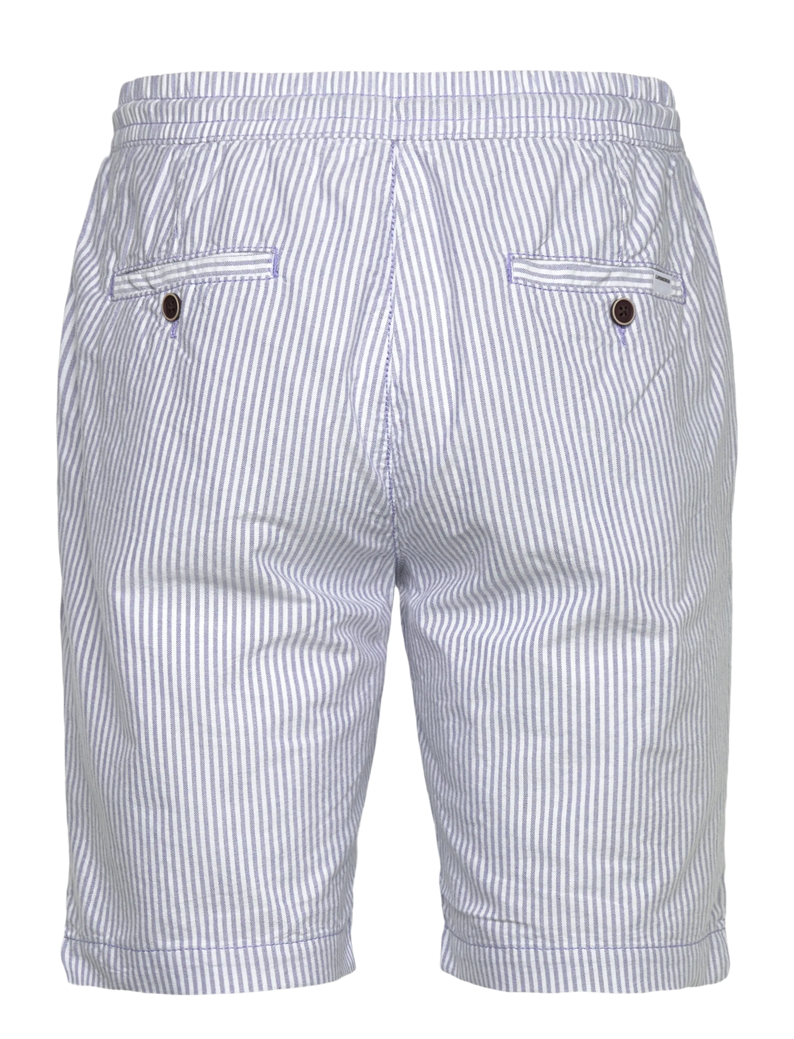 Lindbergh - Oxford drawstring shorts - casual shorts - blue stripe - 2