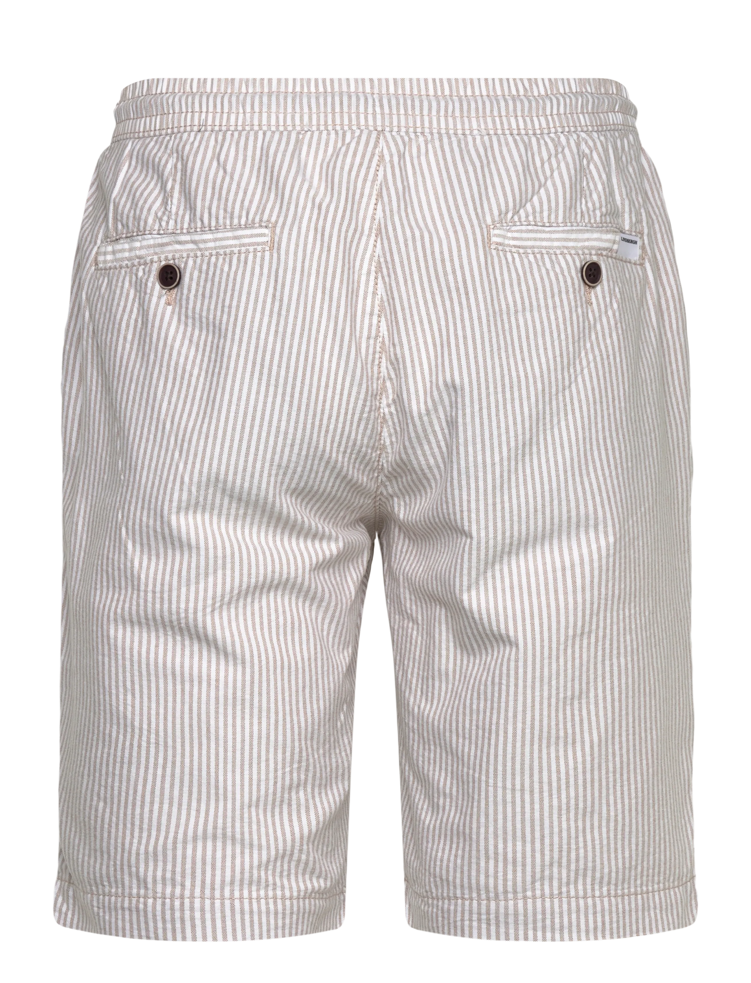 Lindbergh - Oxford drawstring shorts - lühikesed vabaajapüksid - sand stripe - 2