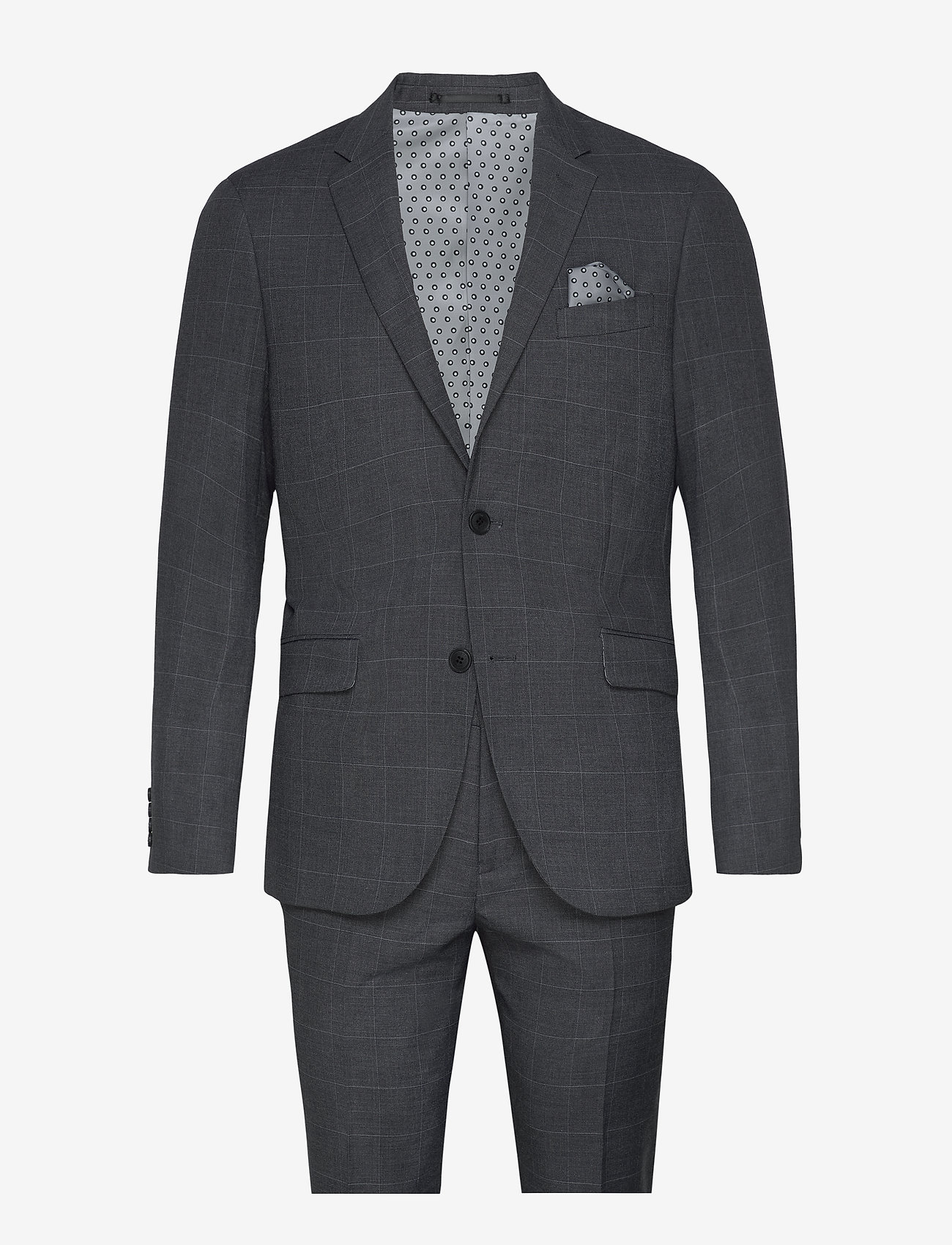 Lindbergh - Checked suit - grey check - 0