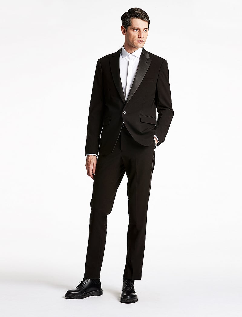 Lindbergh - Responsibly stretch tuxedosuit - smokinger - black - 0
