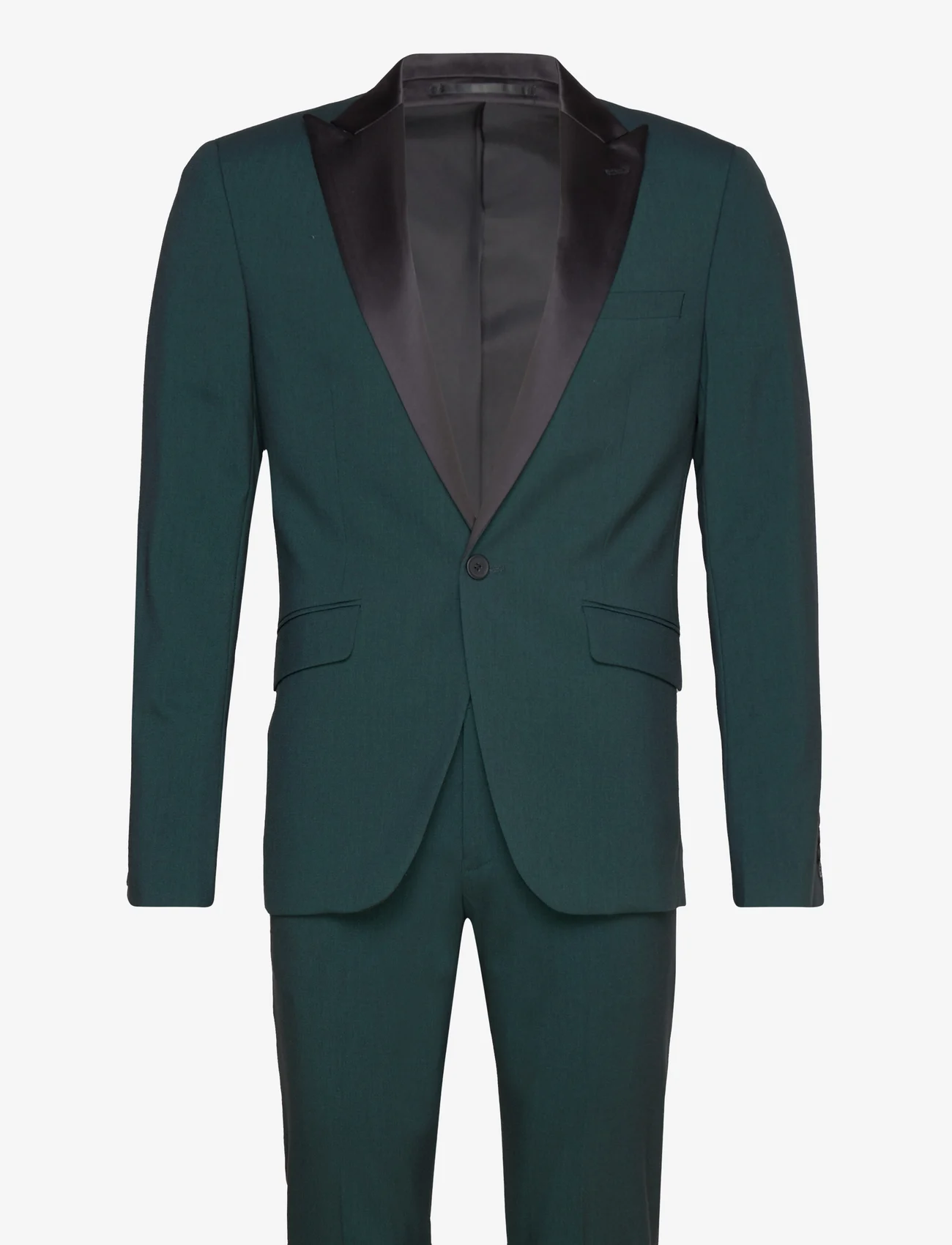 Lindbergh - Responsibly made stretch tuxedo sui - tuxedos - bottle green - 0