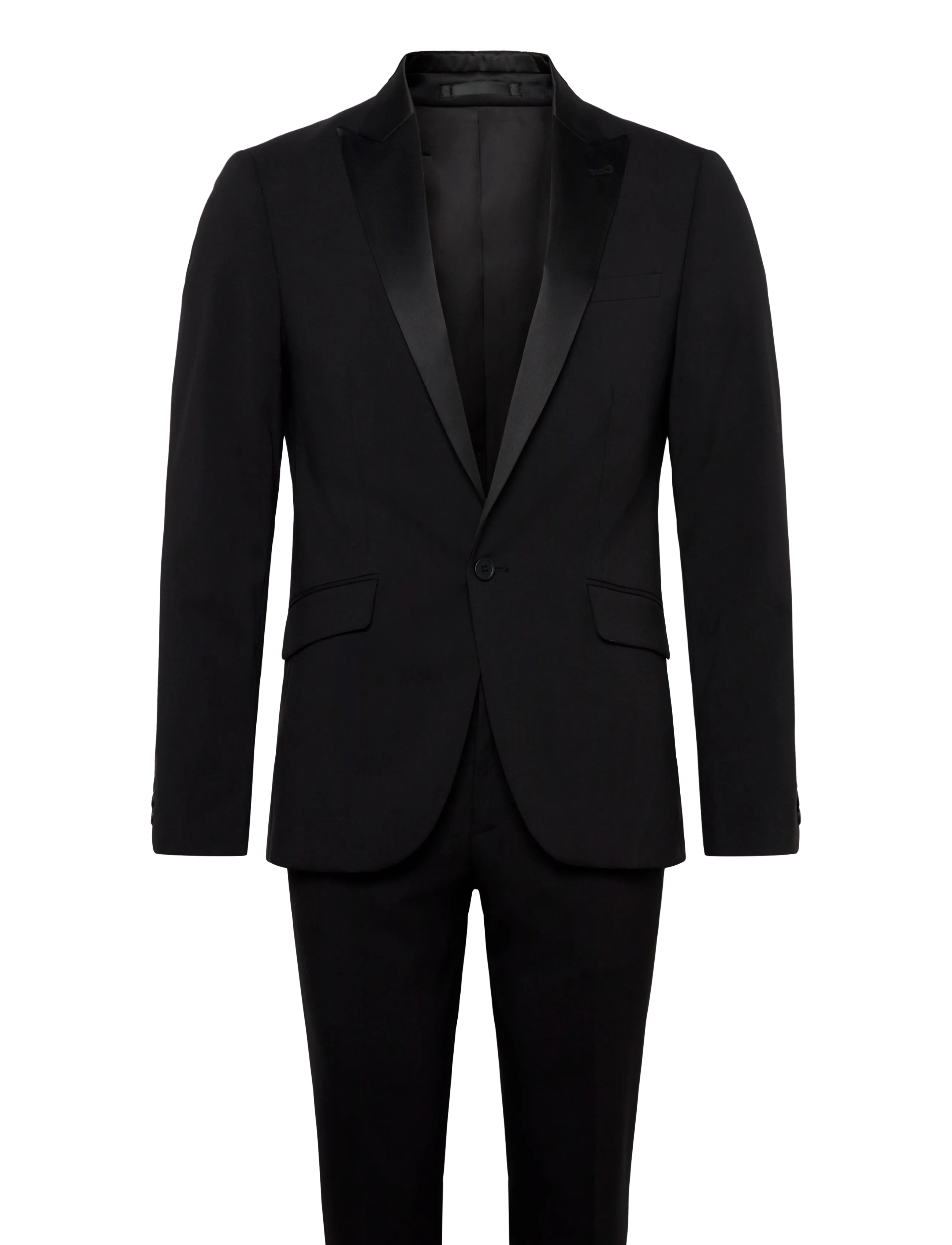 Lindbergh Stretch tuxedo suit - Anzüge & Sakkos - JET BLACK / black