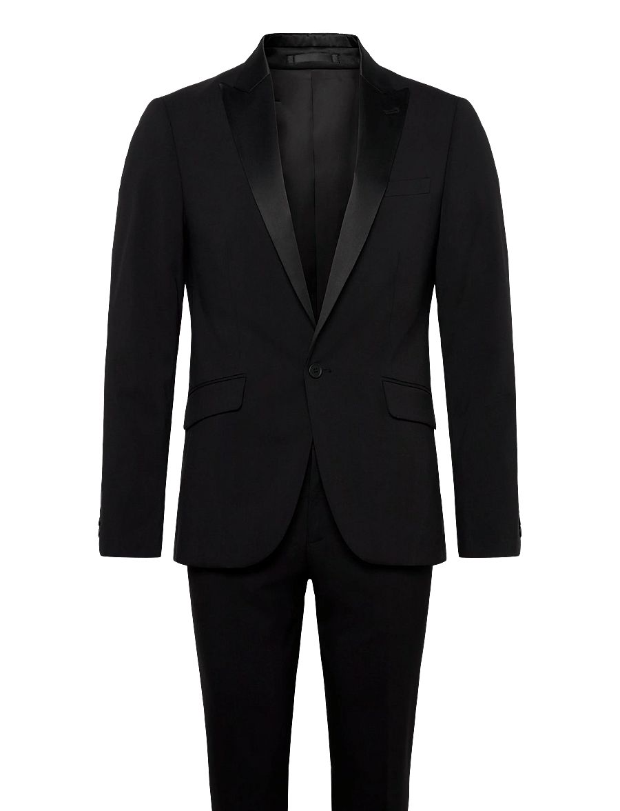 Lindbergh - Stretch tuxedo suit - smokings - jet black - 1