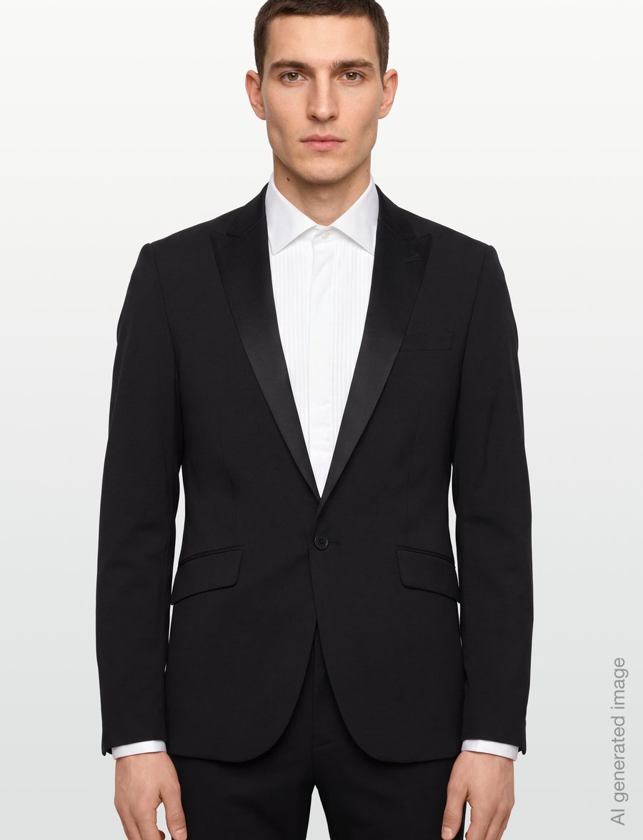 Lindbergh - Stretch tuxedo suit - smokings - jet black - 5