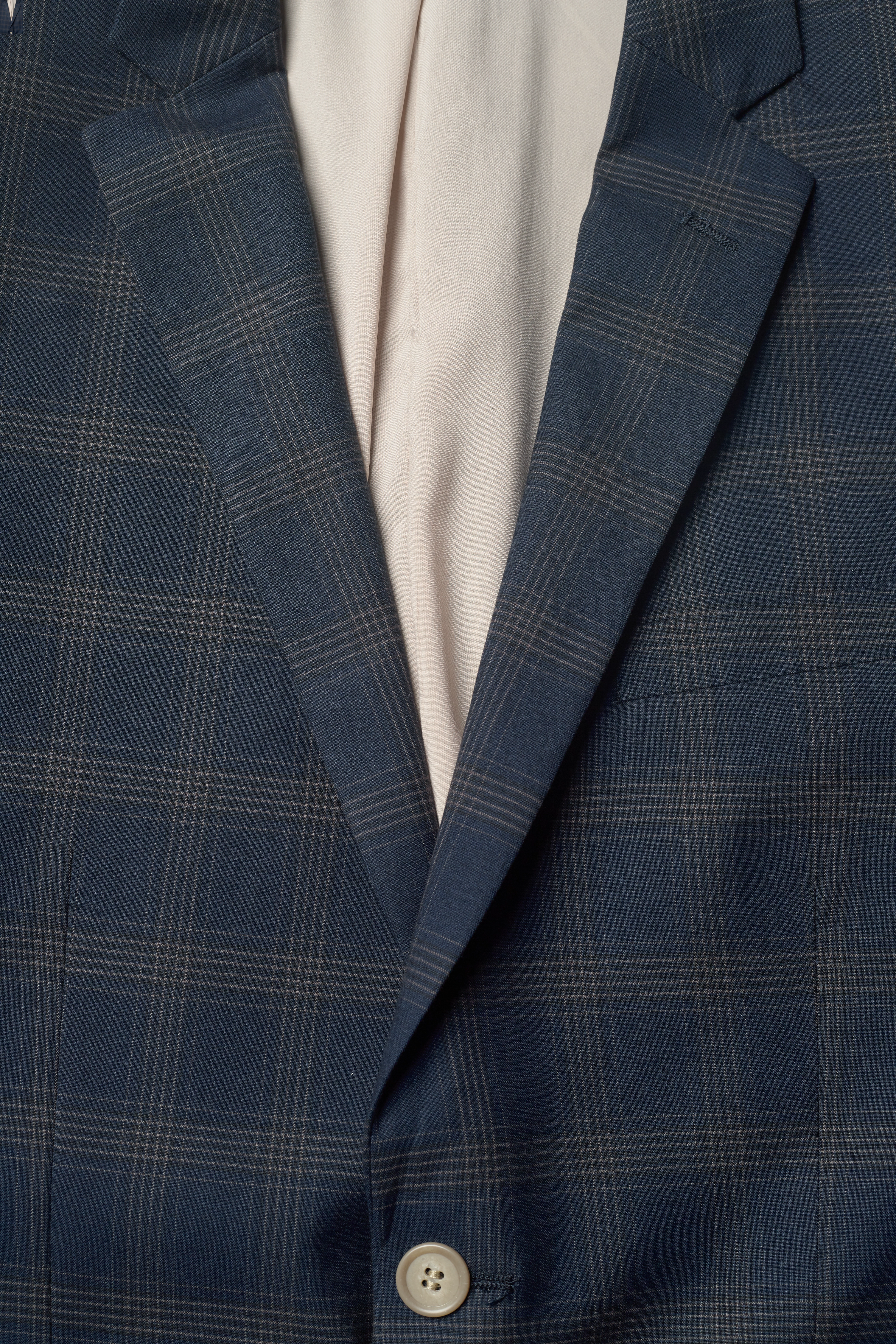 Lindbergh - Checked stretch suit - navy - 5