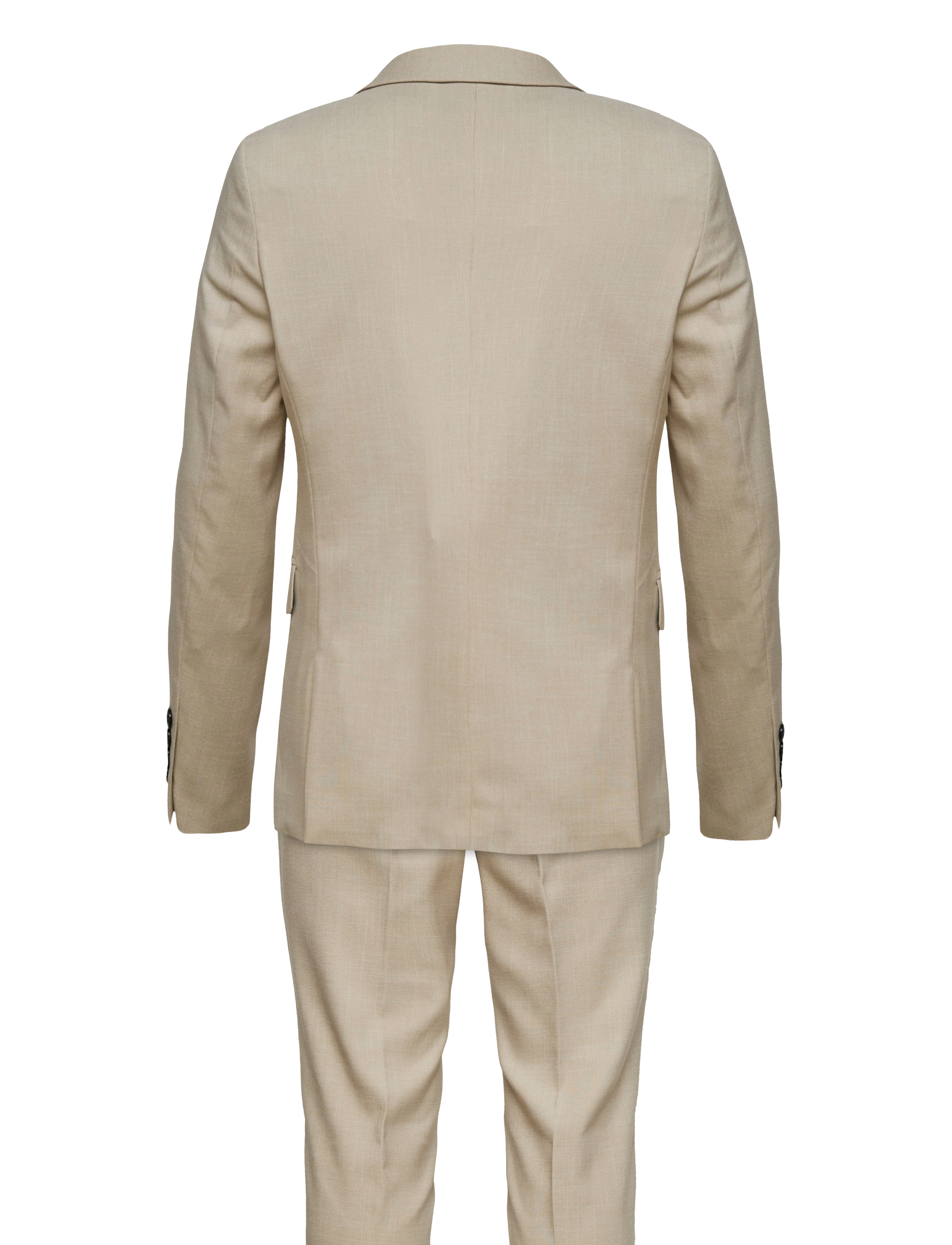 Lindbergh - Plain mens suit - lt sand mel - 1